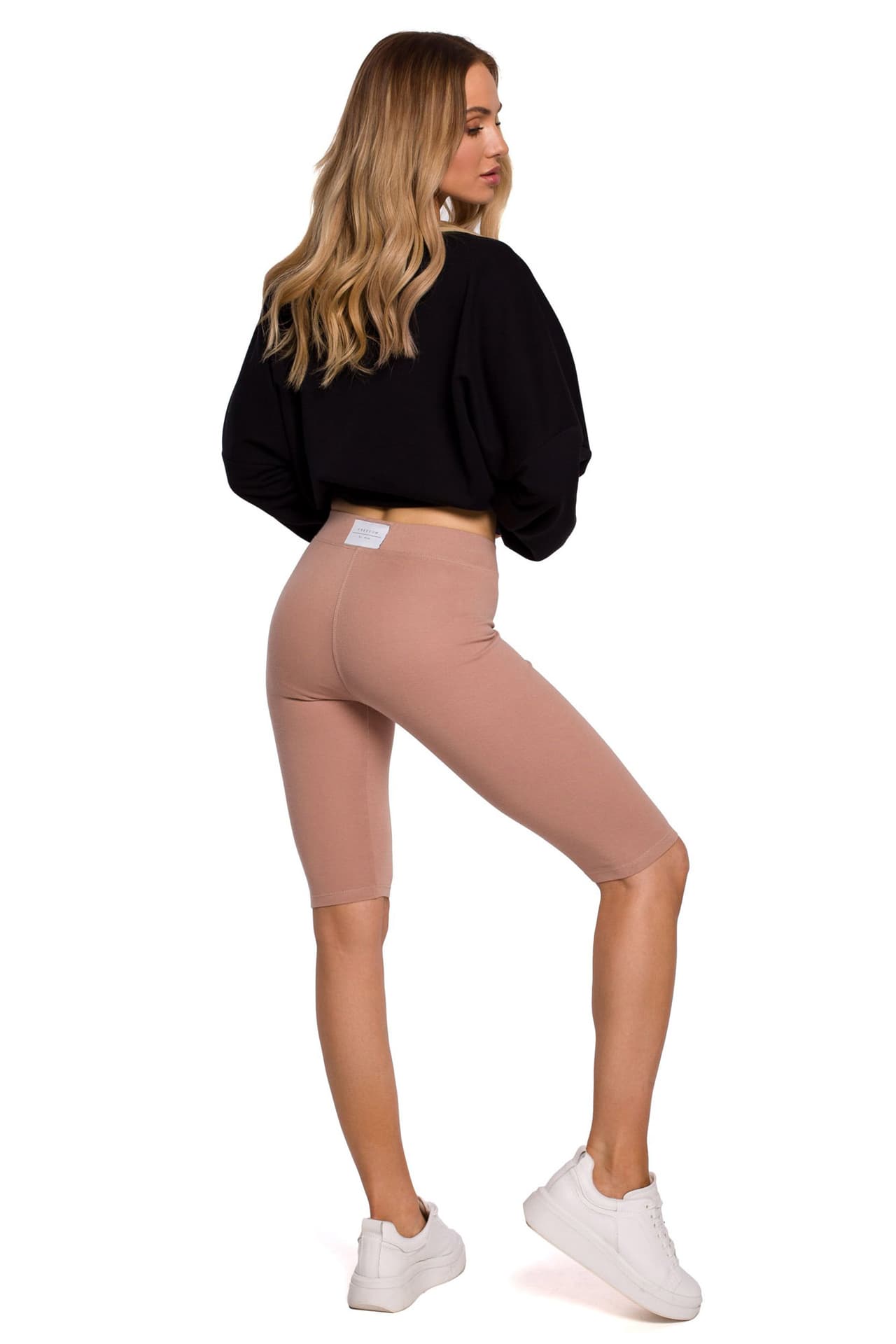 

M593 Krótkie legginsy typu kolarki - mokka (kolor mokka, rozmiar XL)