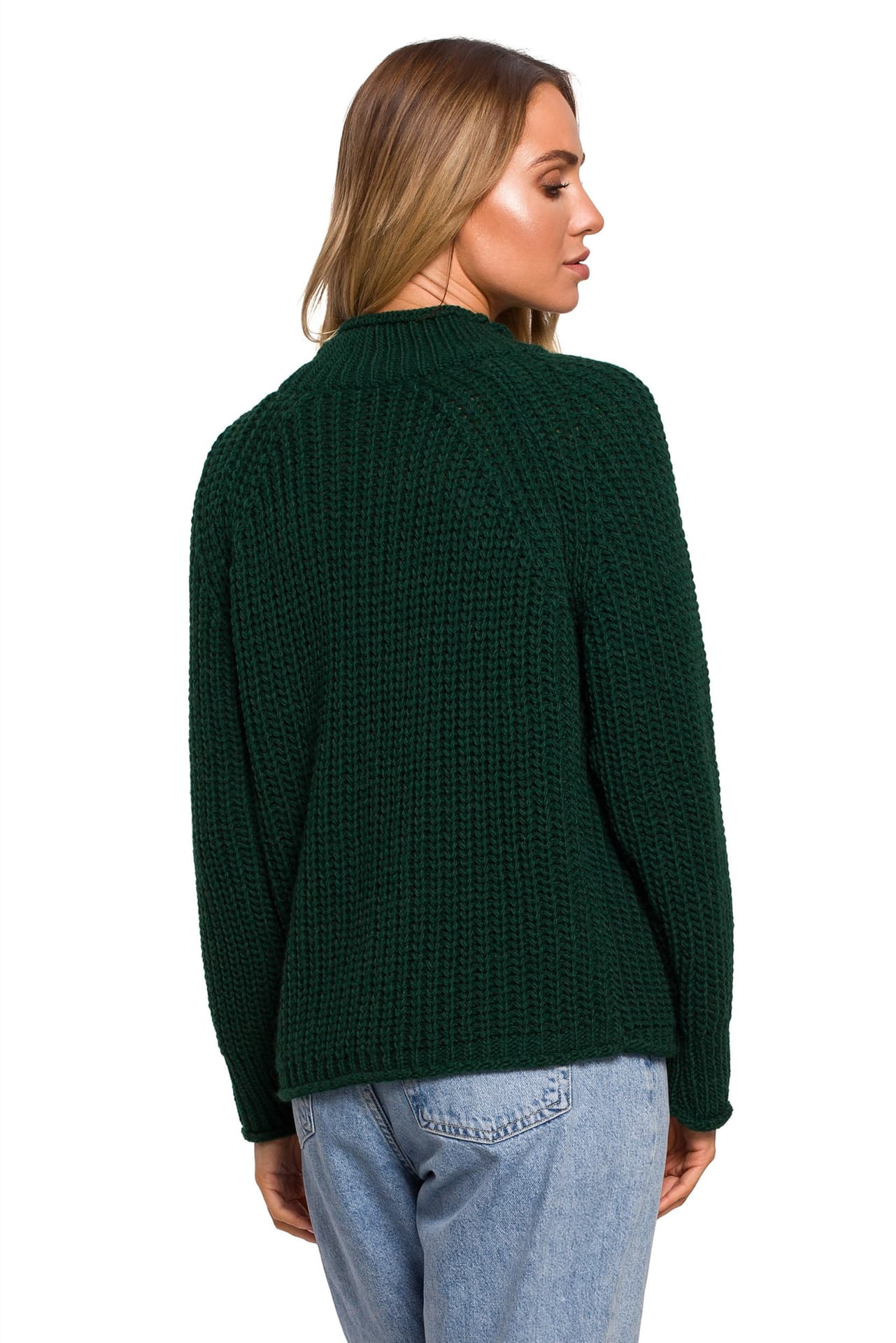 

M630 Sweter z golfem - zielony (kolor zielony, rozmiar L/XL)