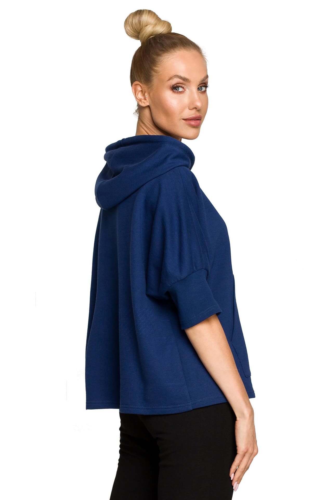 

M689 Bluza z kapturem i dodatkowymi mankietami - atramentowa (kolor granat, rozmiar 2XL/3XL)