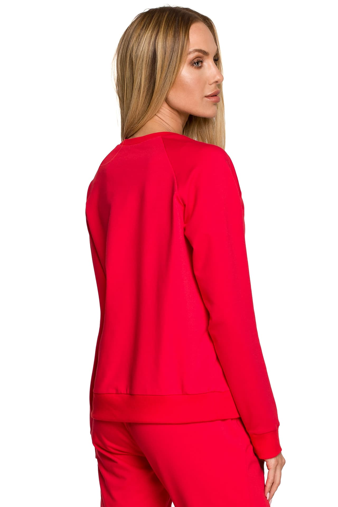 

M693 Bluza z haftem - czerwona (kolor czerwony, rozmiar L)