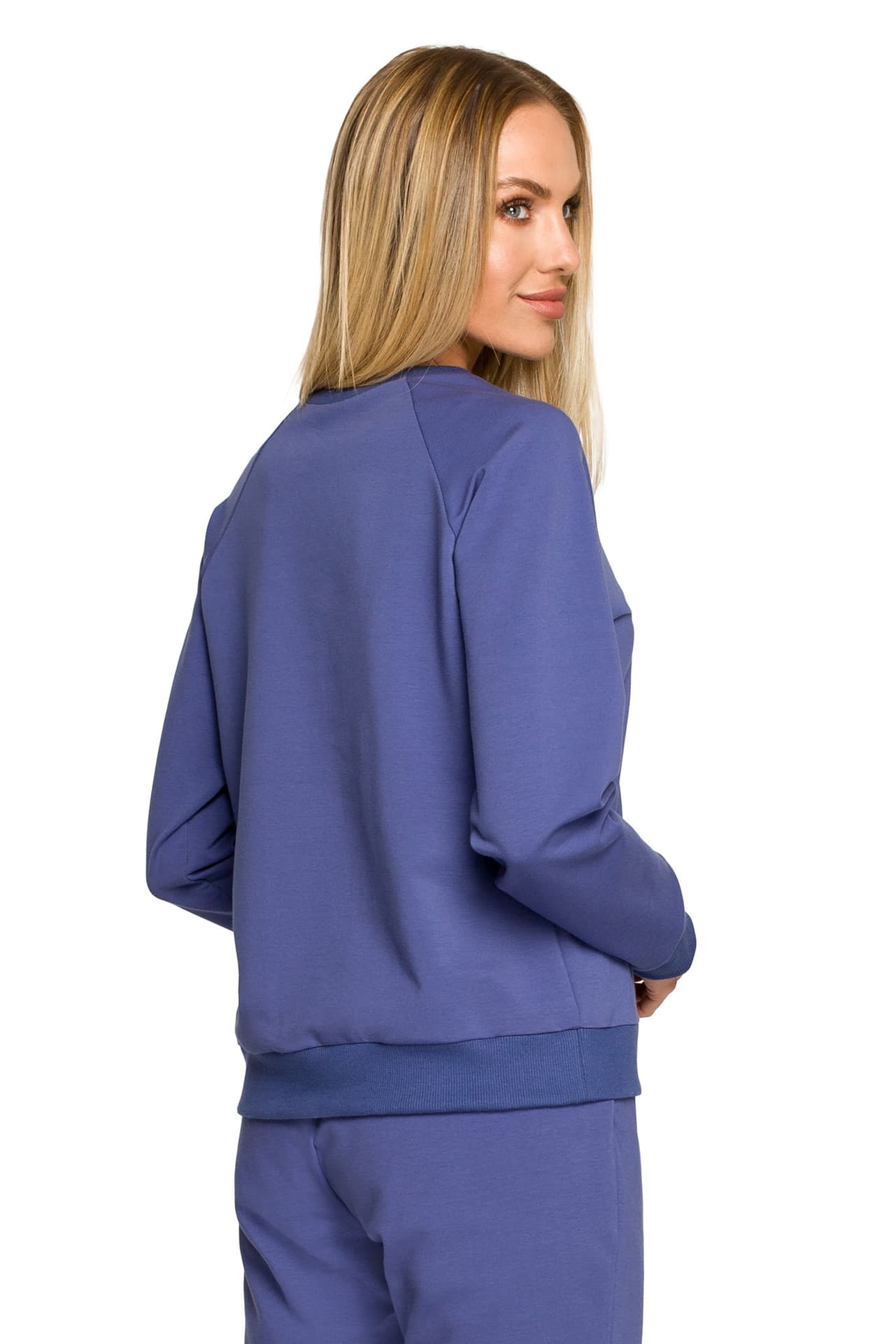 

M693 Bluza z haftem - indygo (kolor indygo, rozmiar XL)
