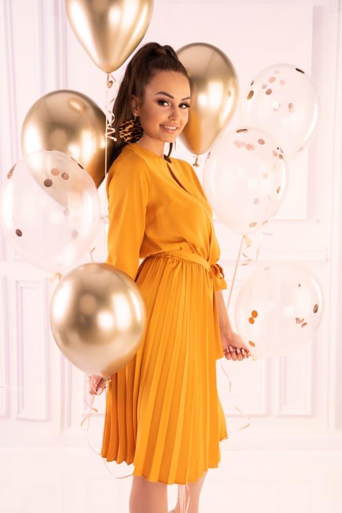 

Messina Yellow D40 sukienka (kolor żółty, rozmiar S)