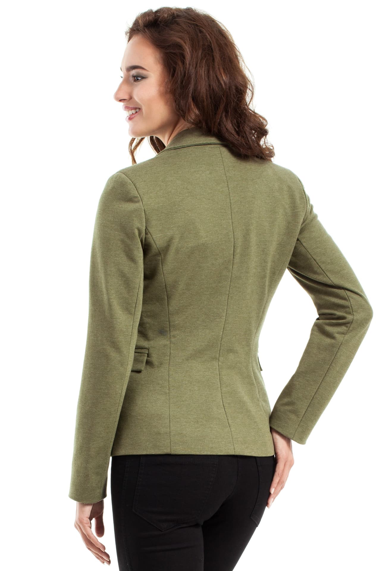 

MOE243 Żakiet z bawełny khaki (kolor khaki, rozmiar S)
