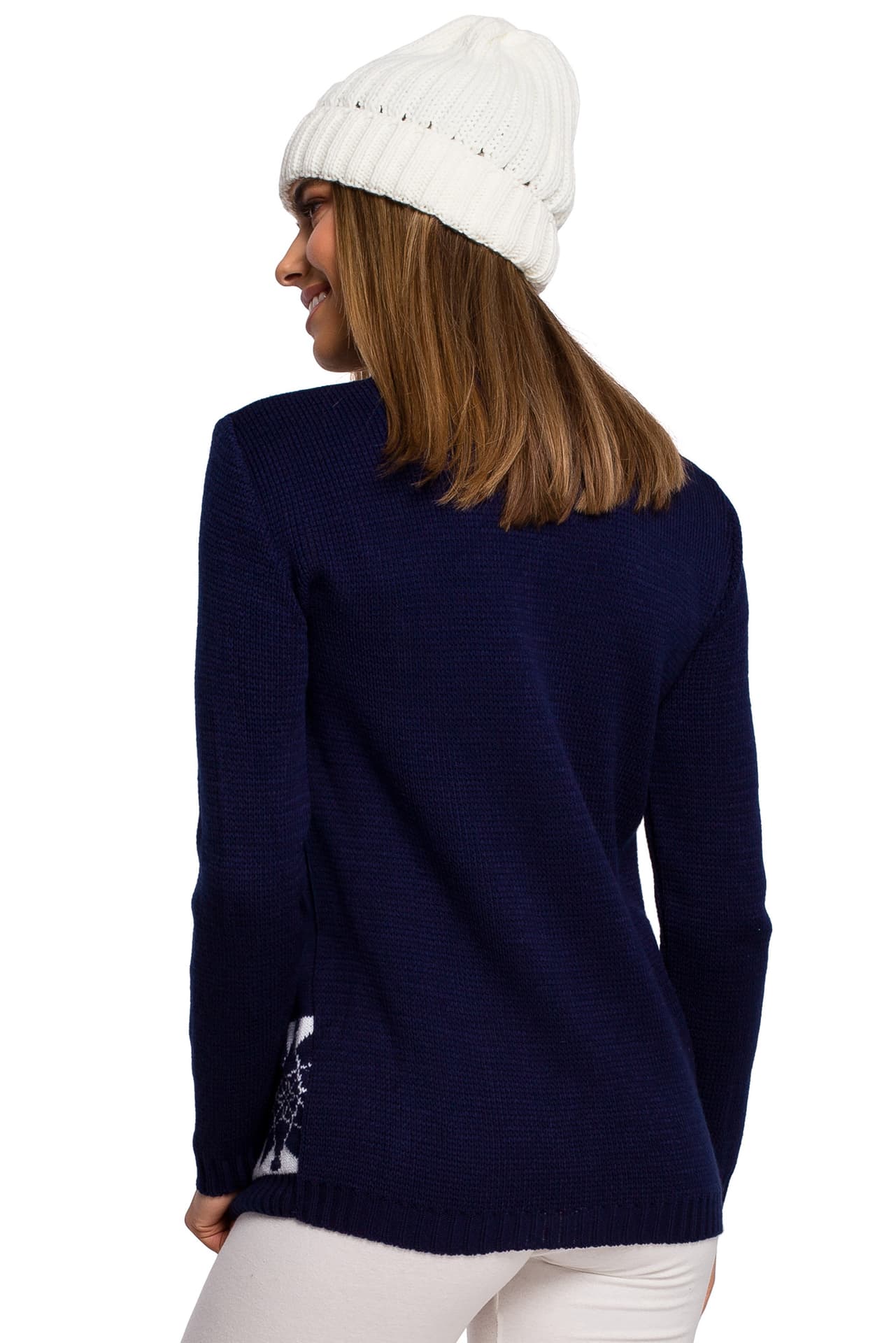 

MXS04 Sweter świąteczny z reniferem - granatowy (kolor granat, rozmiar uniwersalny)