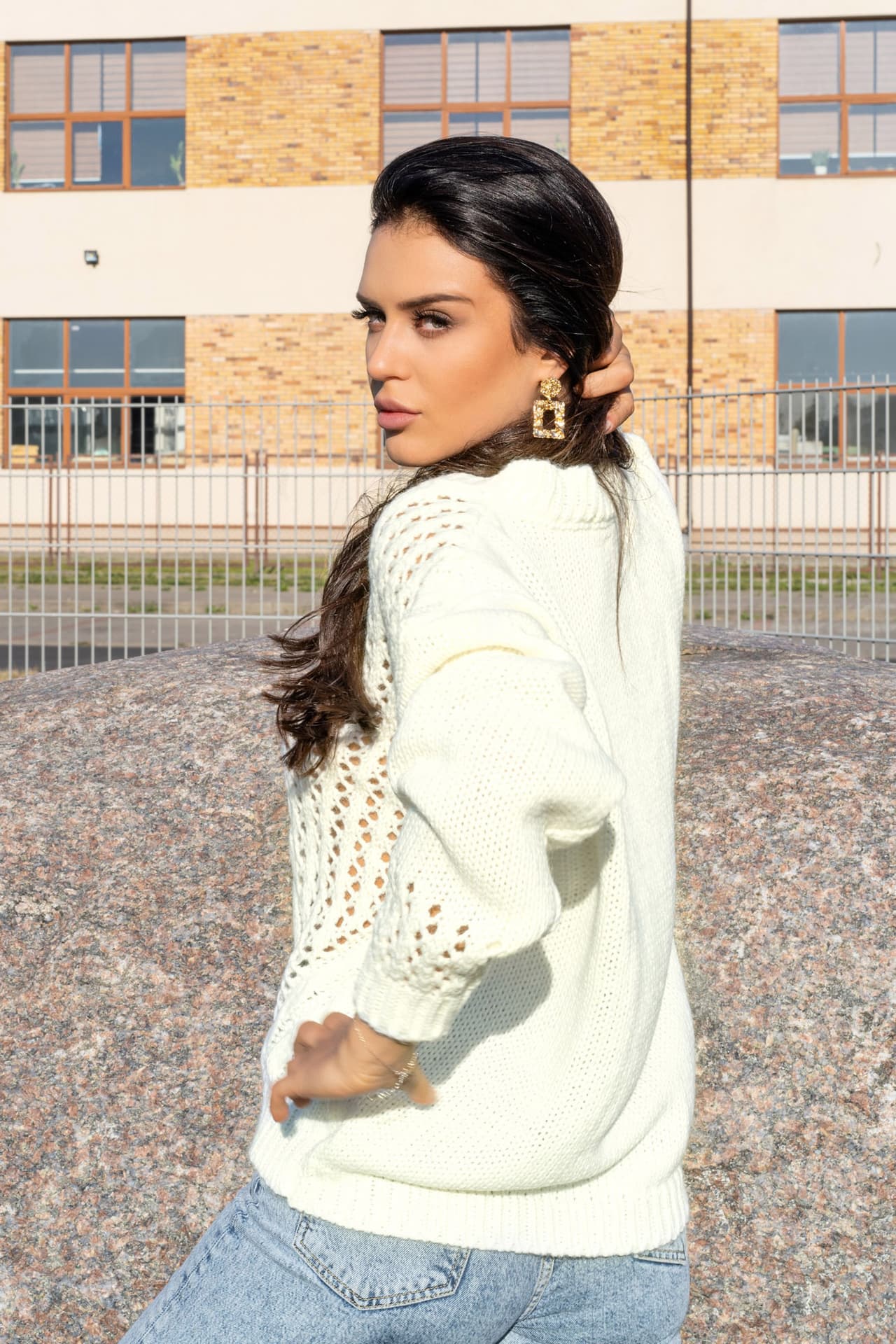 

Nicaia Ecru sweter (kolor kremowy, rozmiar, Kolor kremowy/rozmiar one size