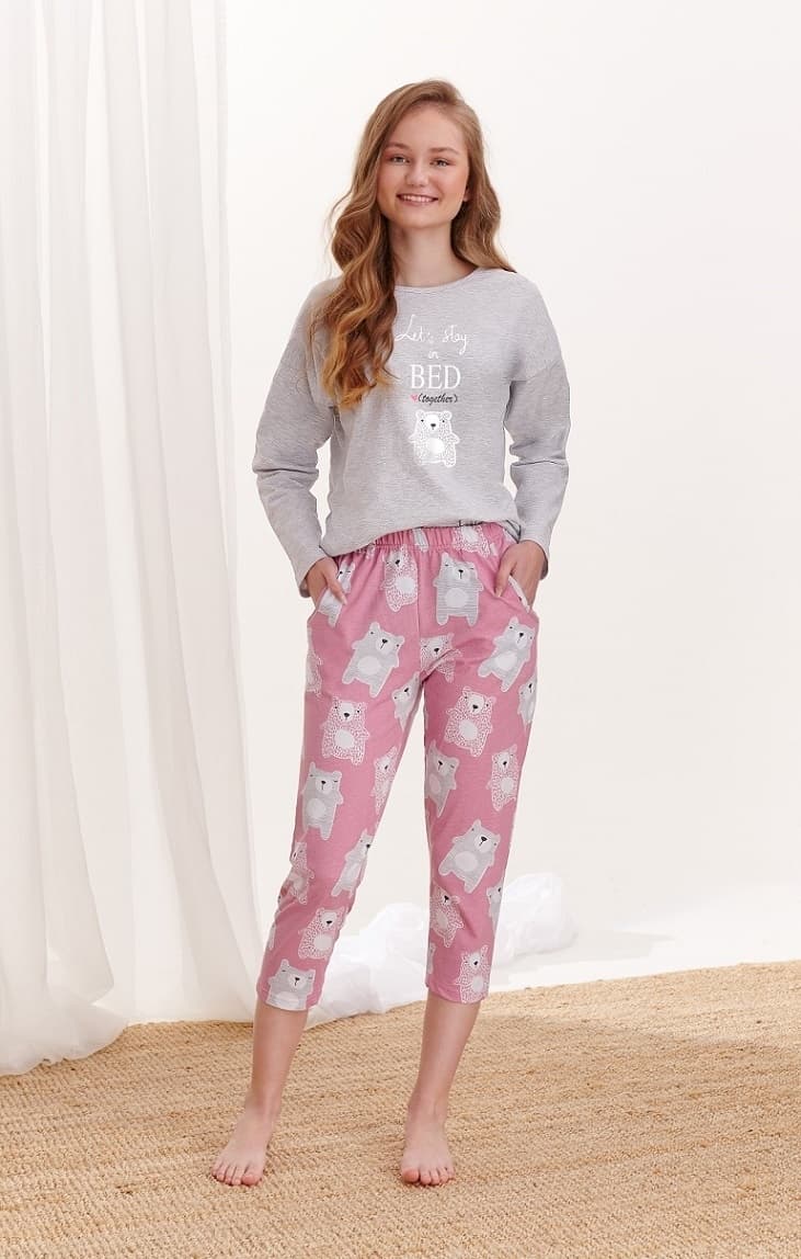 

PIŻAMA TARO 2333 MOLLY AW20 (kolor melange - ciemny grafit, rozmiar 146)
