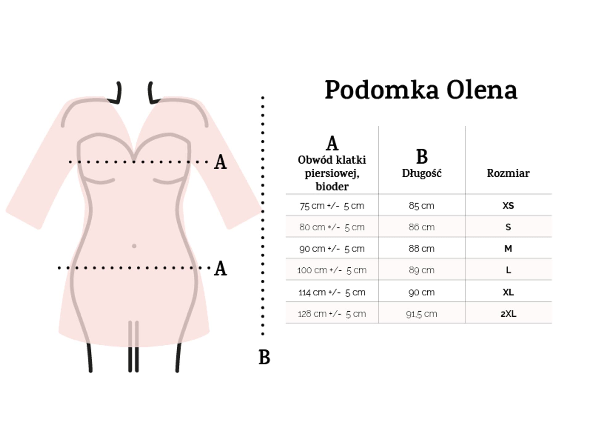 

PODOMKA OLENA (kolor Cappucino, rozmiar 2xl)
