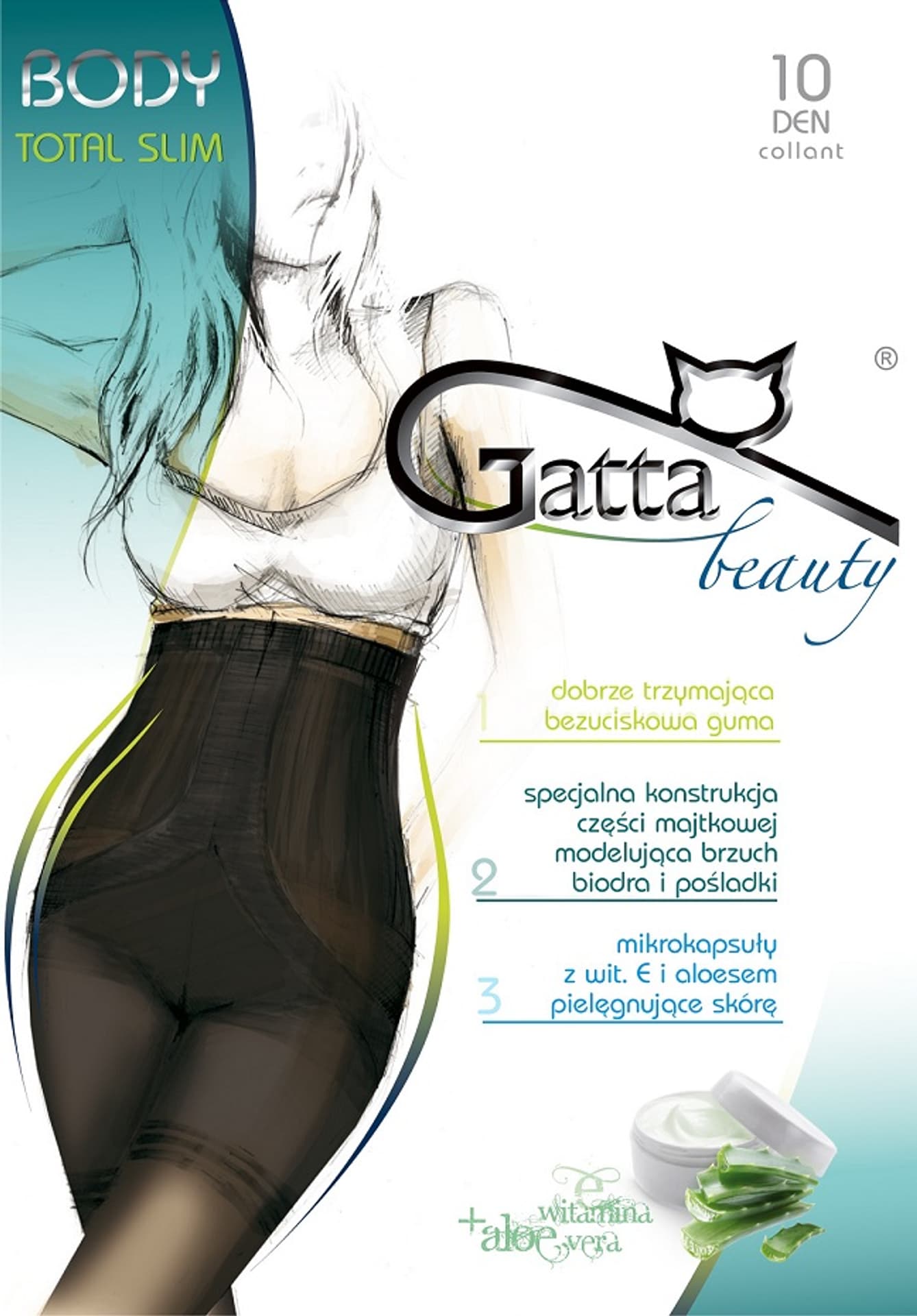 

RAJSTOPY GATTA BODY TOTAL SLIM 10 DEN (kolor Nero, rozmiar 3)