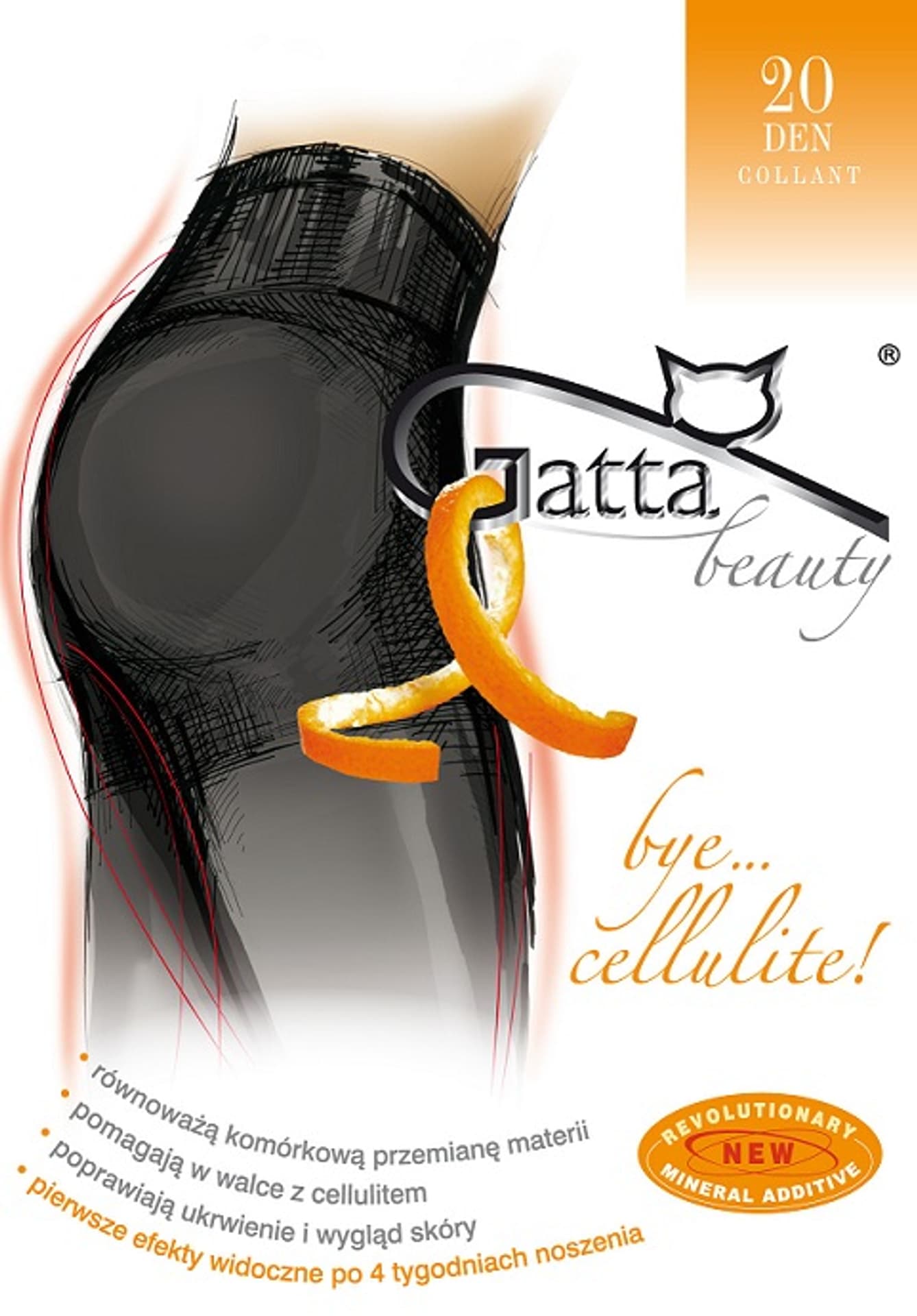 

RAJSTOPY GATTA BYE CELLULITE 20 5-XL (kolor Nero, rozmiar 5)