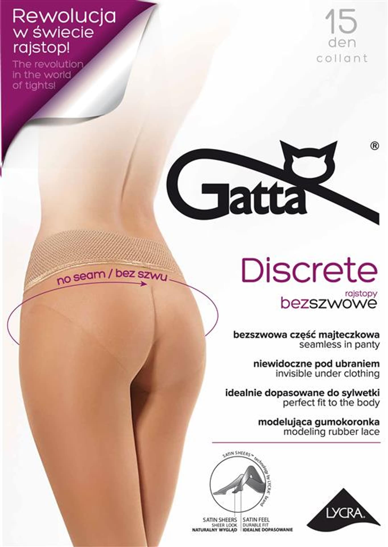 

RAJSTOPY GATTA DISCRETE 15 (kolor Nero, rozmiar 4)