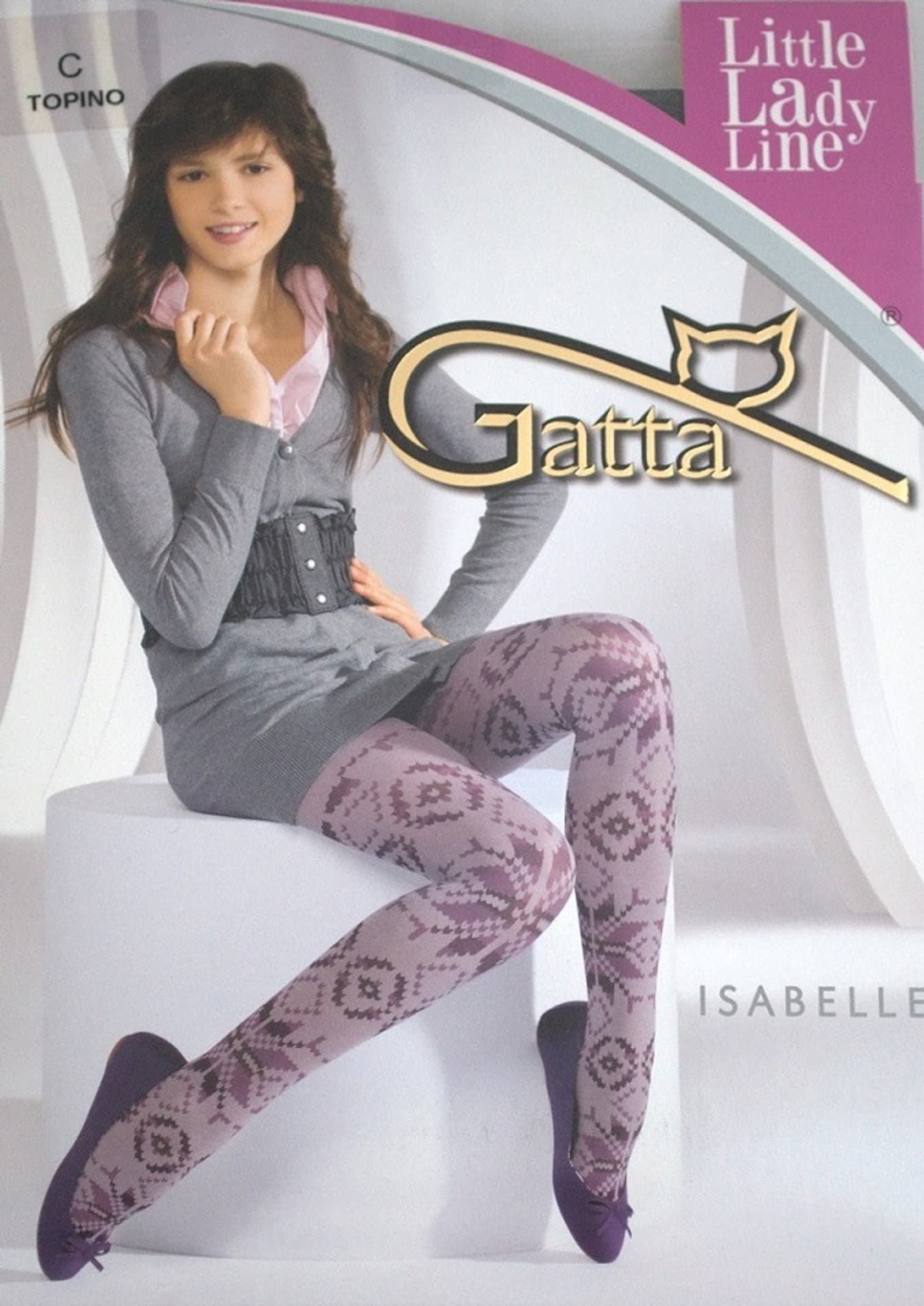 

RAJSTOPY GATTA DZ ISABELLE %PR (kolor fiolet - szary, rozmiar 140-146)