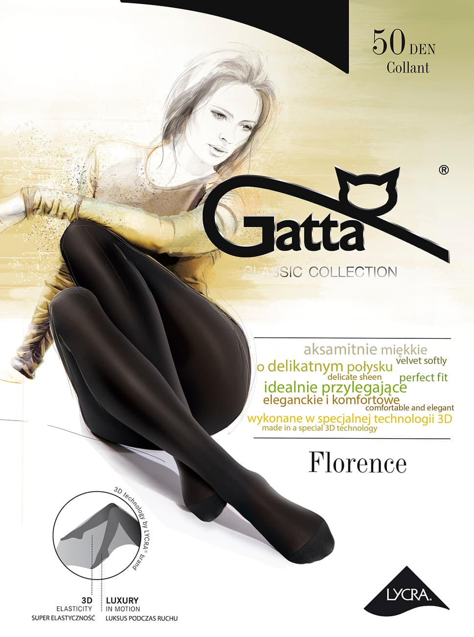 

RAJSTOPY GATTA FLORENCE 50 3D (kolor Nero, rozmiar 3)