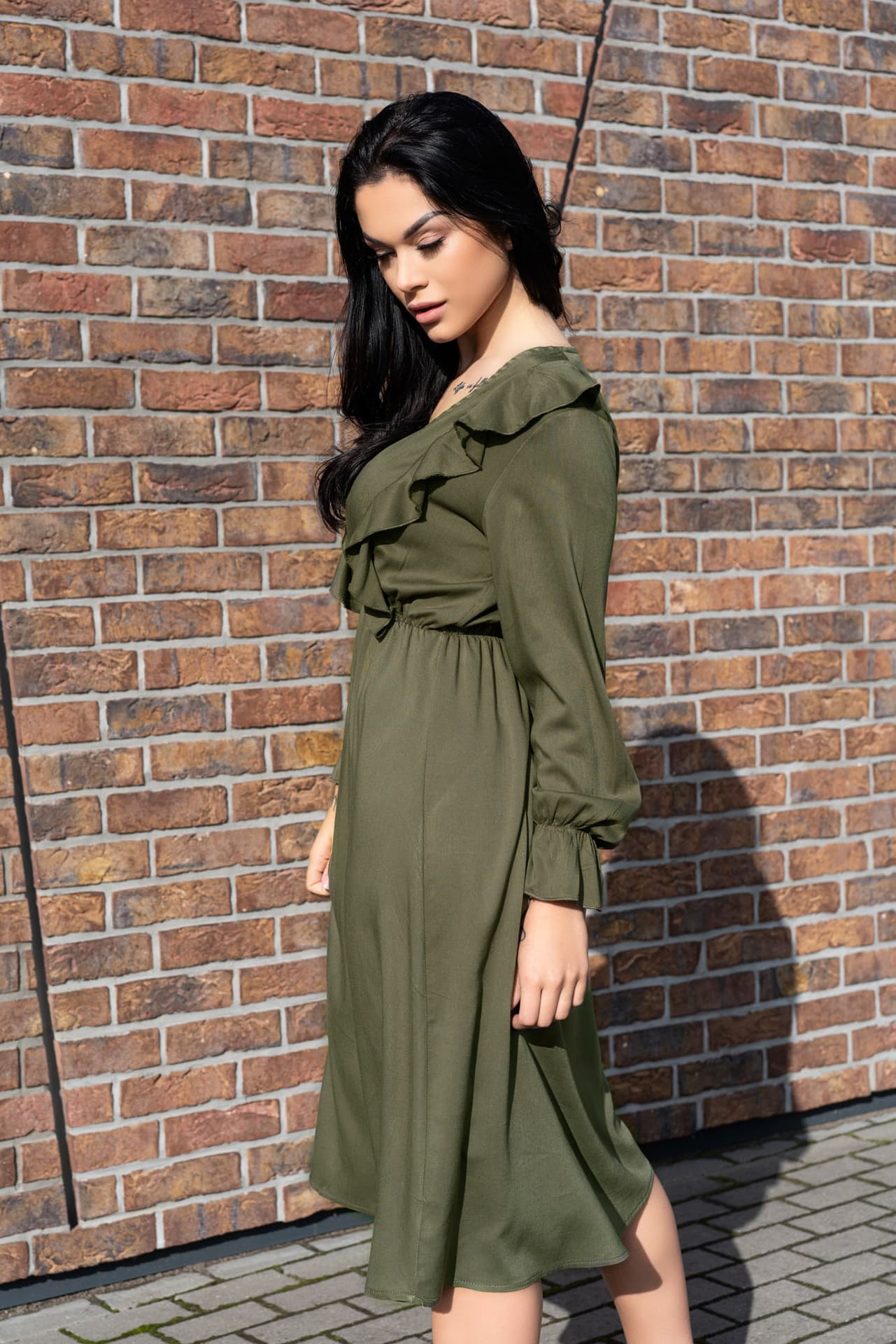 

Ratsim Khaki D09 sukienka (kolor khaki, rozmiar XL)