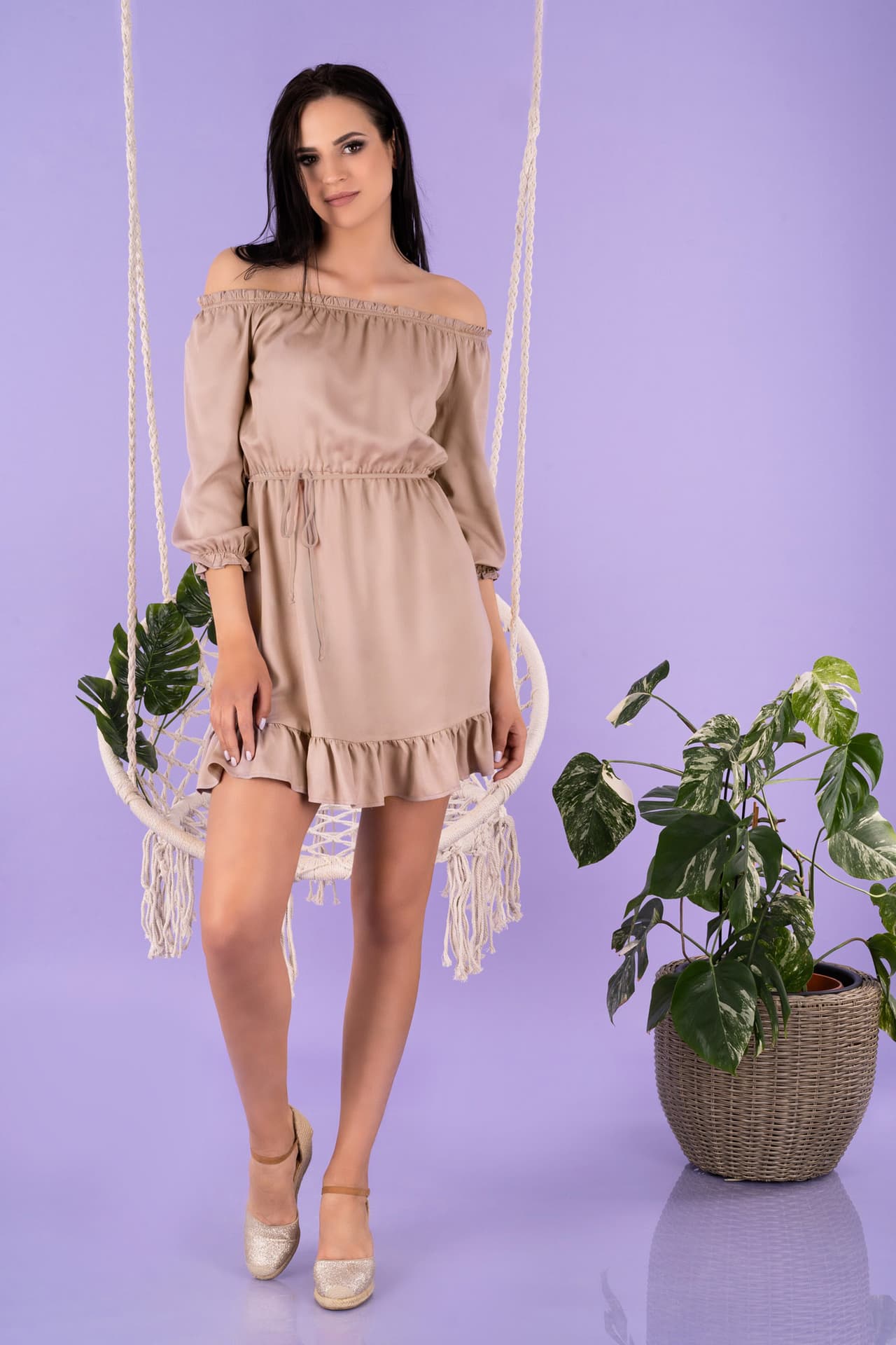 

Rimiama Mocca D142 sukienka (kolor mocca, rozmiar XL)