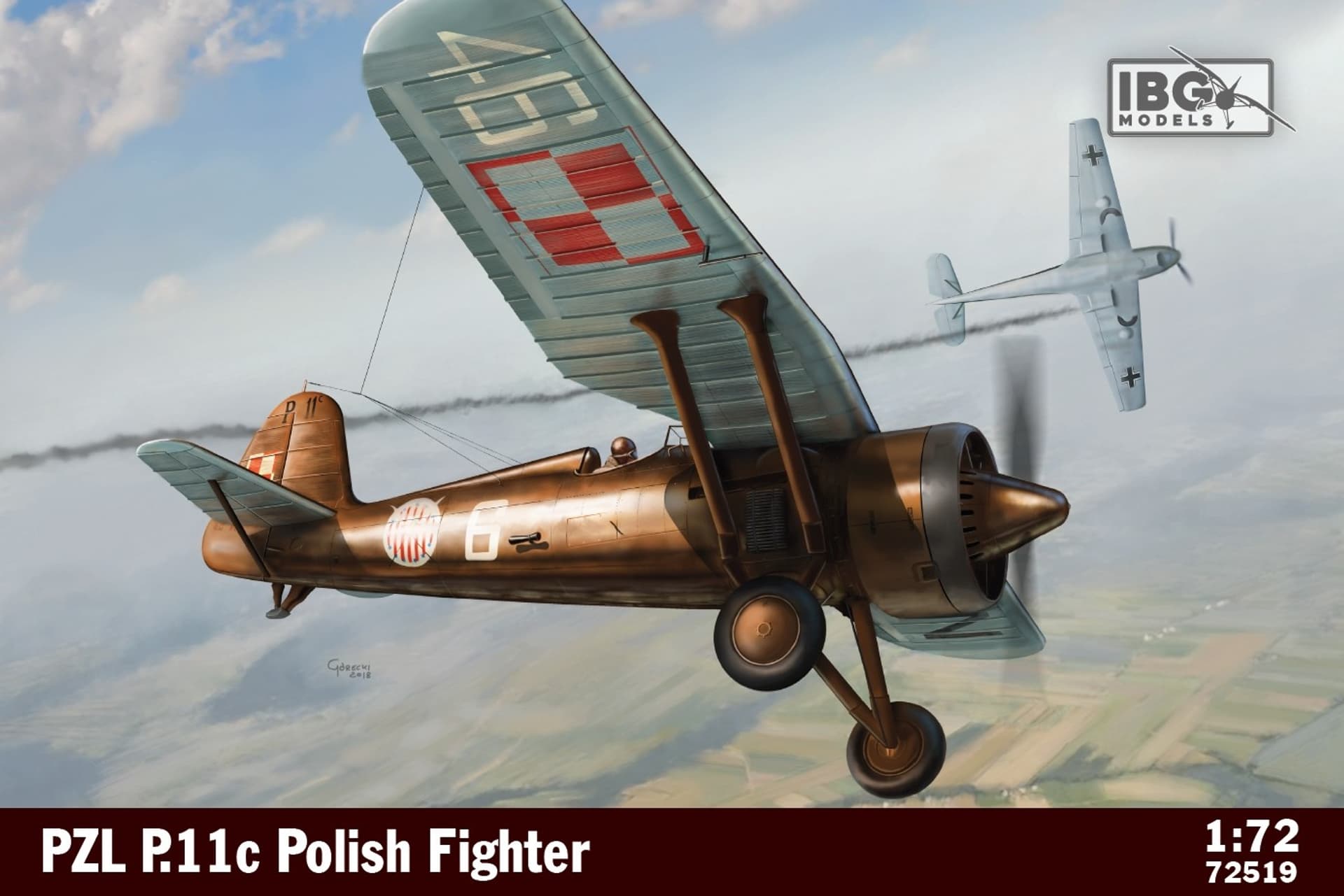 

Model do sklejania PZL P.11c Polish Fighter Plane