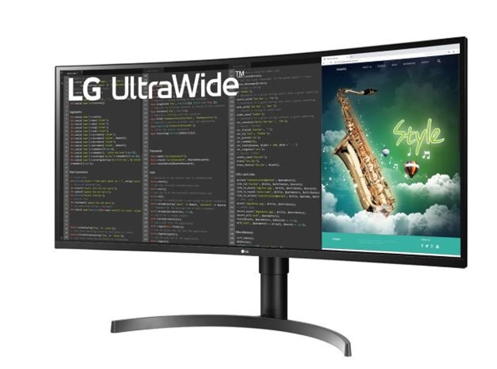 

Monitor 35 cali 35WN75C-B 21:9 QHD Curved USB-C FreeSync