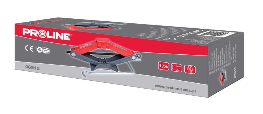

46915 Podnośnik trapezowy 1.5T, 95-390 mm, (3.2 kg), Proline, 3.2 kg)/prolin