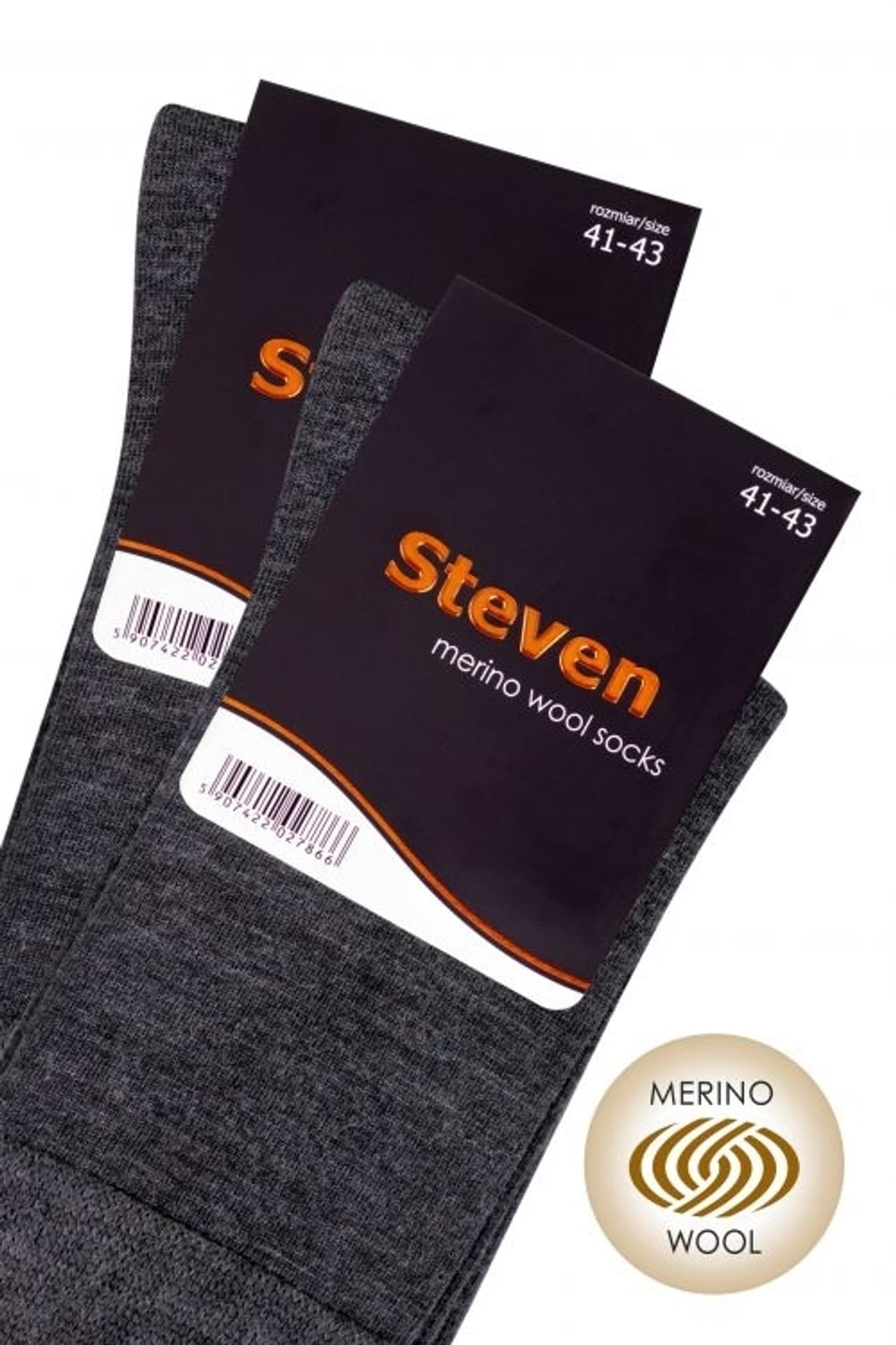 

SKARPETY STEVEN 130 WEŁNA MESKIE (kolor czarny, rozmiar 41-43)