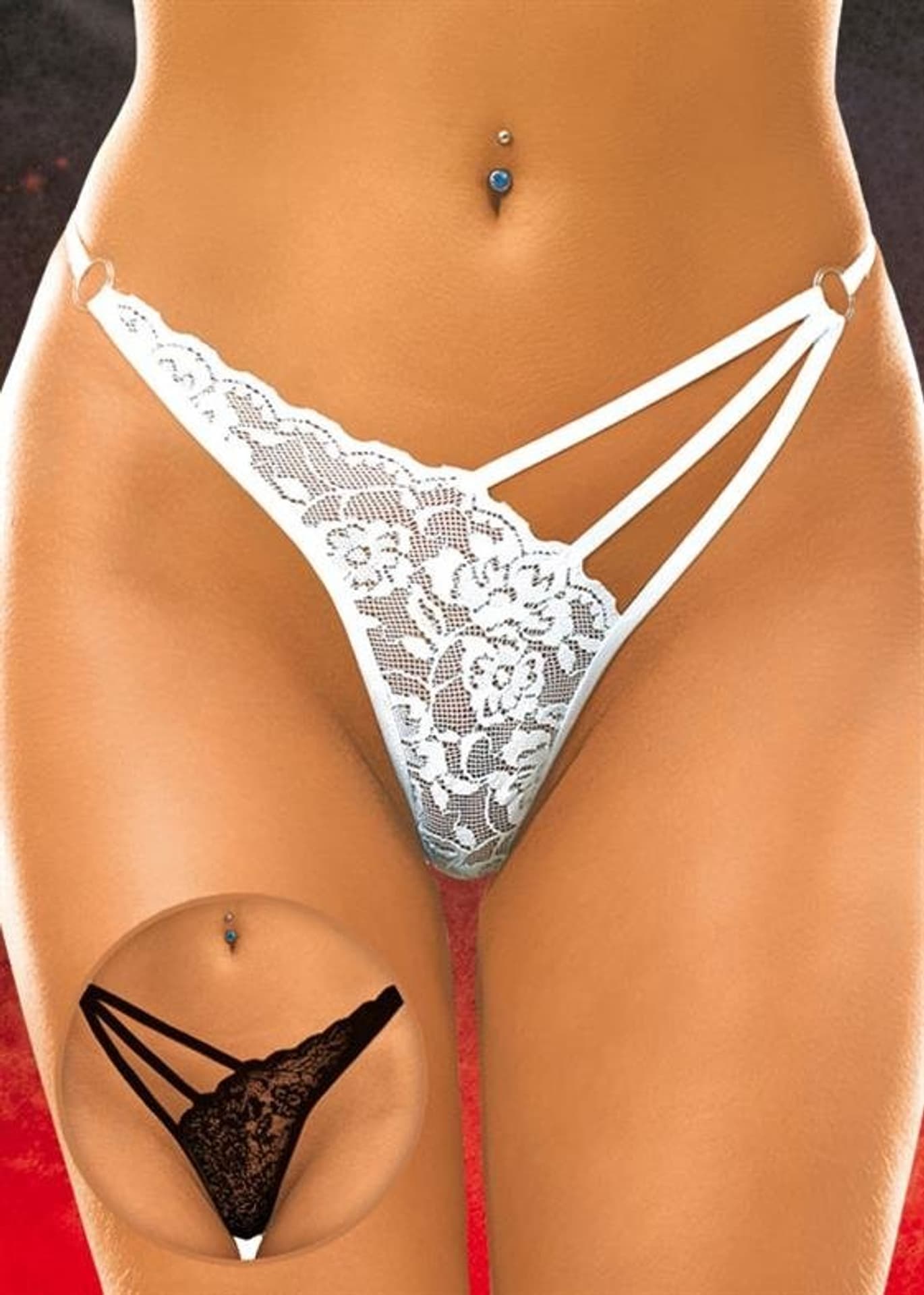 

String 2271 czarny (kolor czarny, rozmiar S/M)
