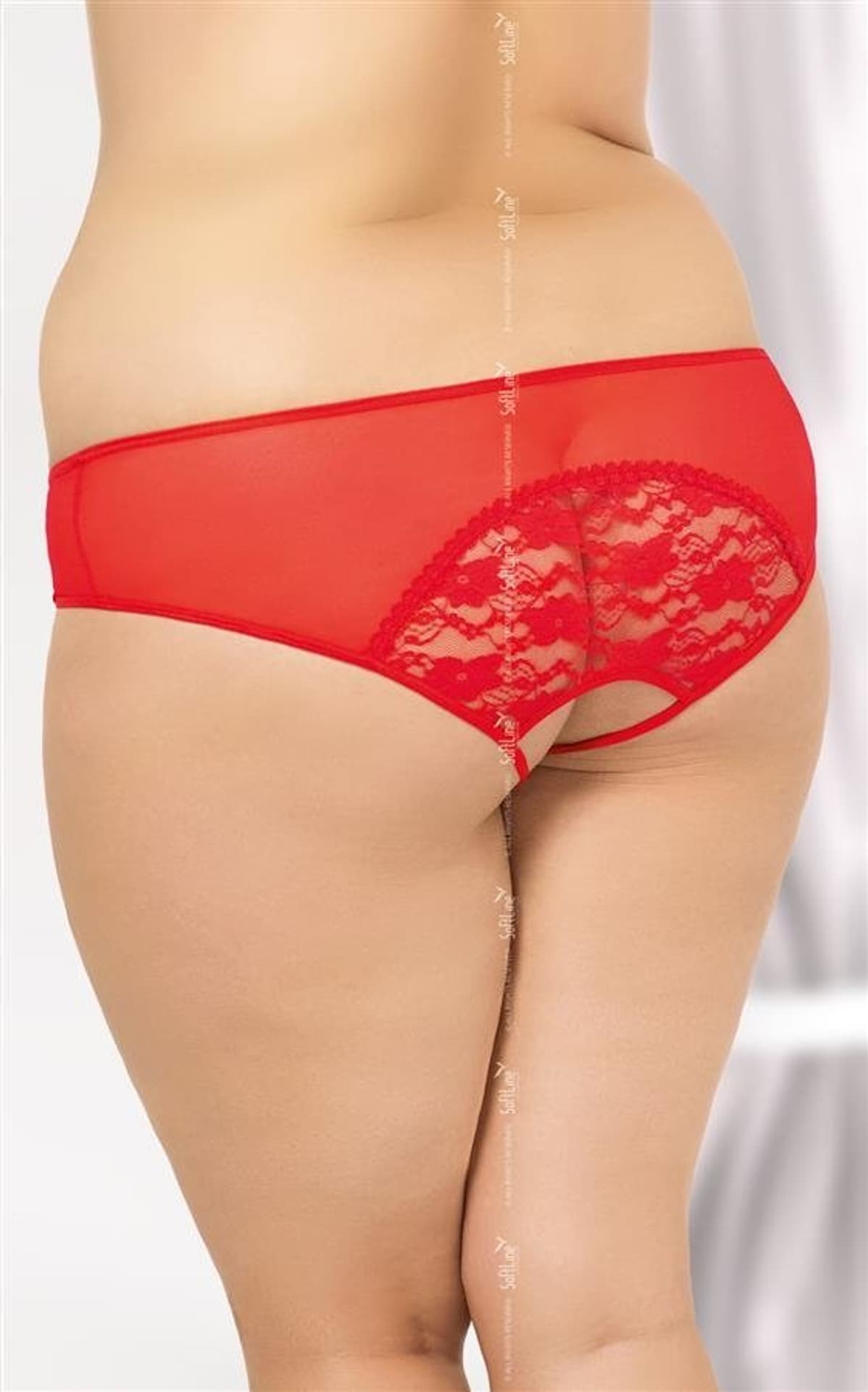 

String 2466 Plus Size czerwony (kolor czerwony, rozmiar 3XL)