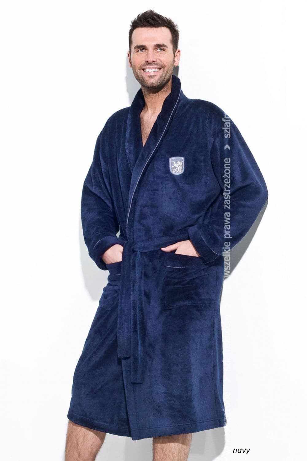 

SZLAFROK L&L MĘSKI BORYS (kolor navy, rozmiar 3XL)