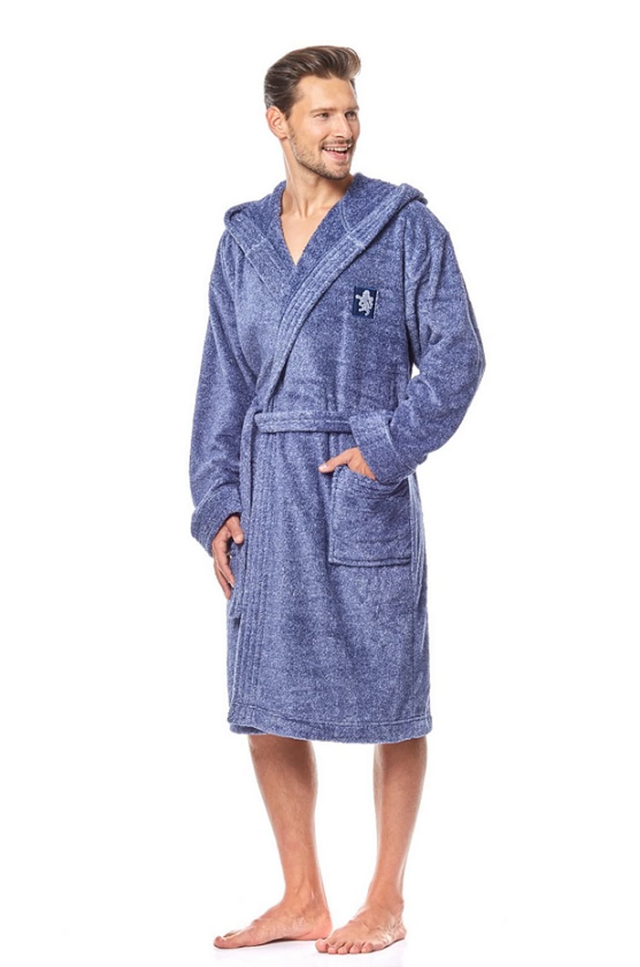 

Szlafrok Bruce Navy Melange (Rozmiar XL)