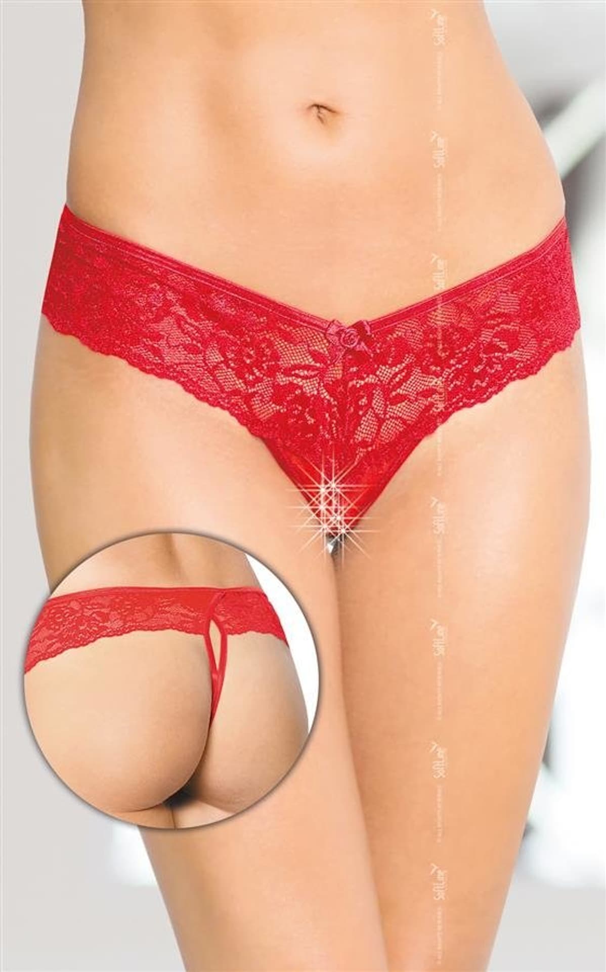 

Thongs 2440 czerwony (kolor czerwony, rozmiar S/M)