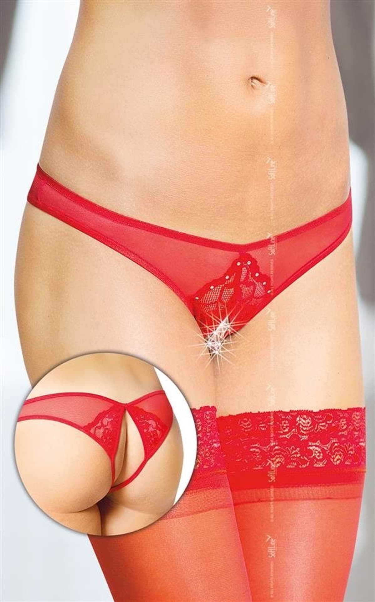 

Thongs 2442 czerwony (kolor czerwony, rozmiar M/L)