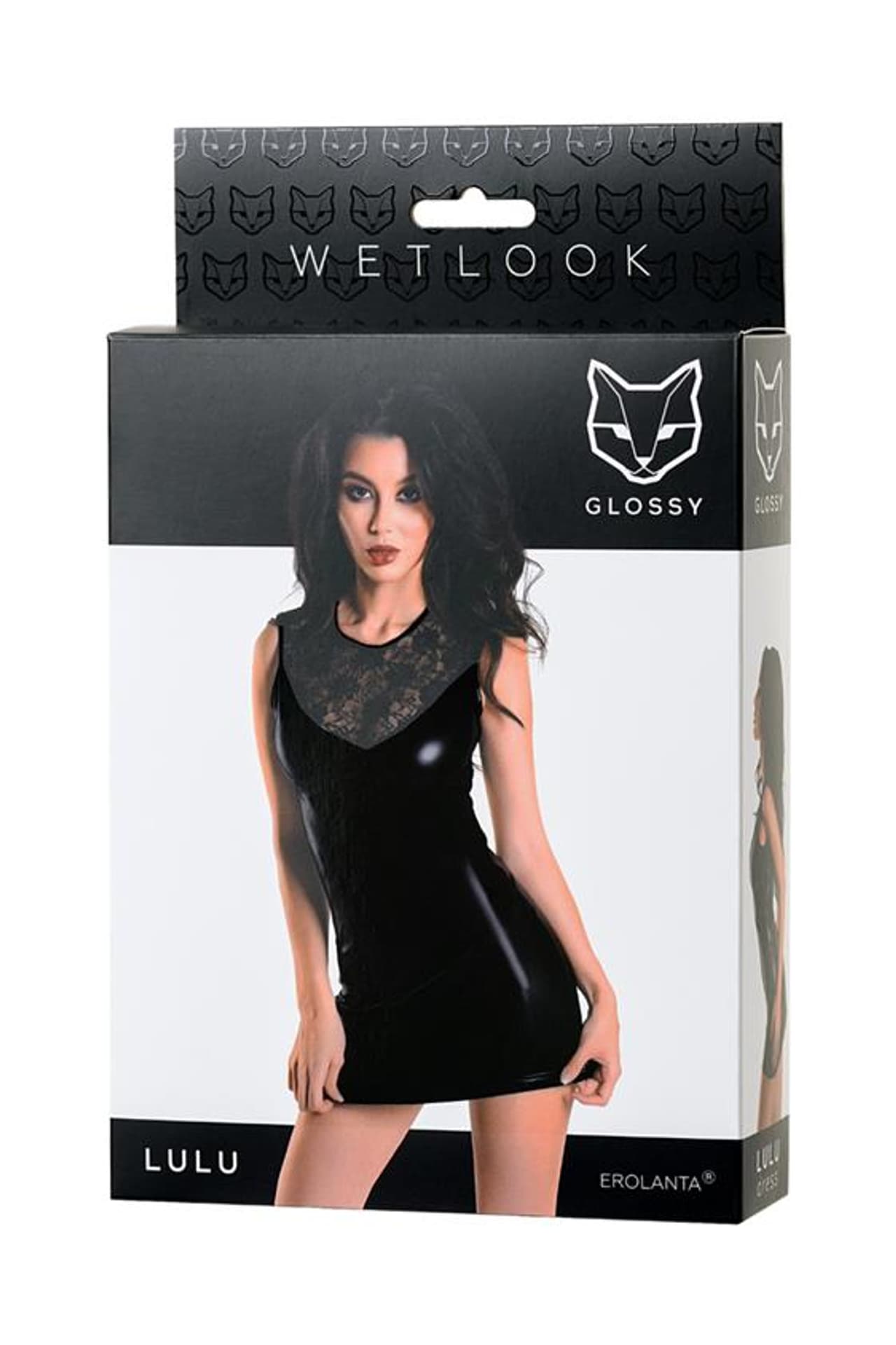 

1 Wetlook black dress LULU PROMO (kolor czarny, rozmiar XL)