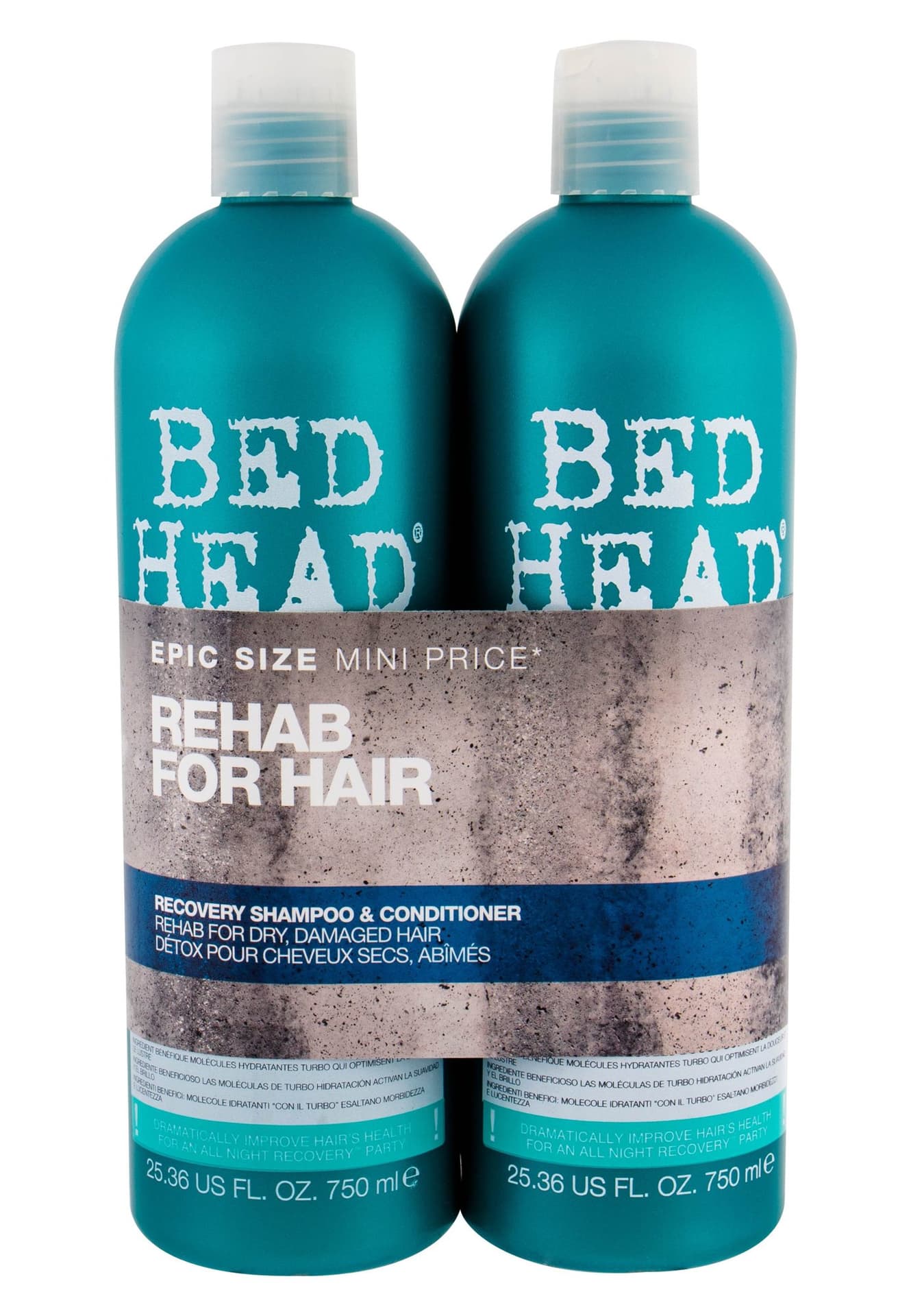 

Tigi Recovery Bed Head Szampon do włosów 750ml 750ml Bed Head Recovery Shampoo + 750ml Bed Head Recovery Conditioner (W)