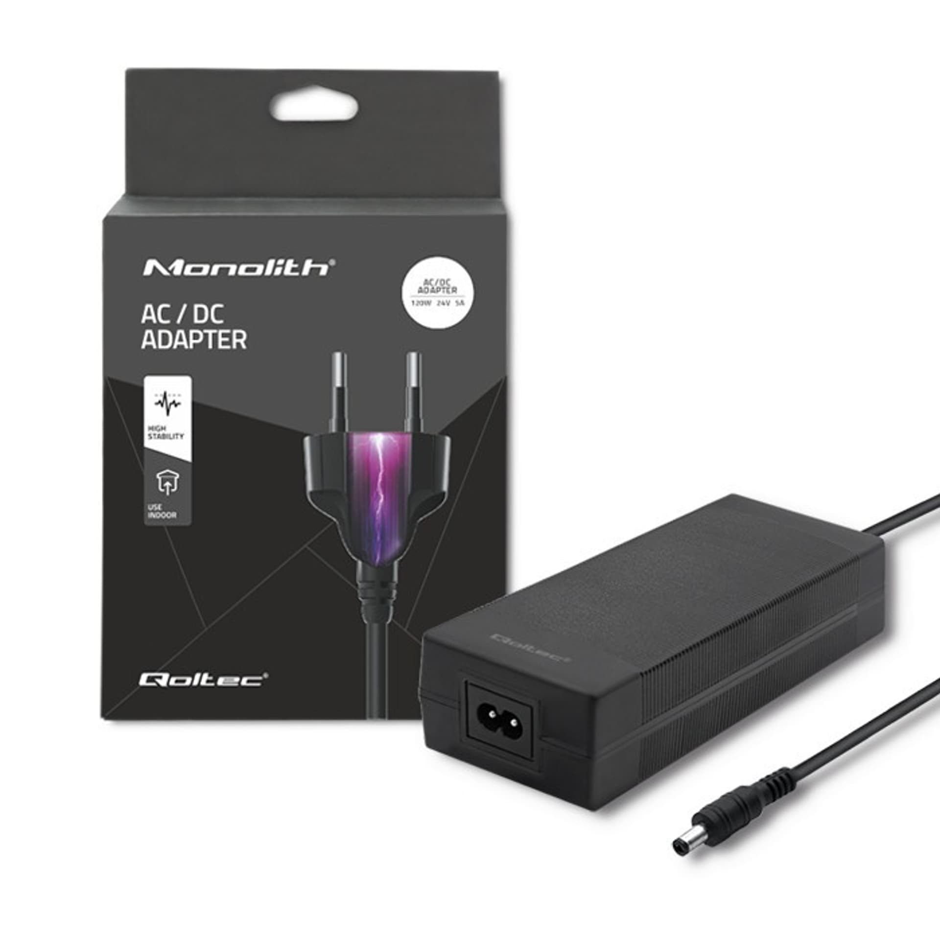 

Zasilacz desktopowy 72W | 24V | 3A | 5.5*2.5 |+kabel zasilający