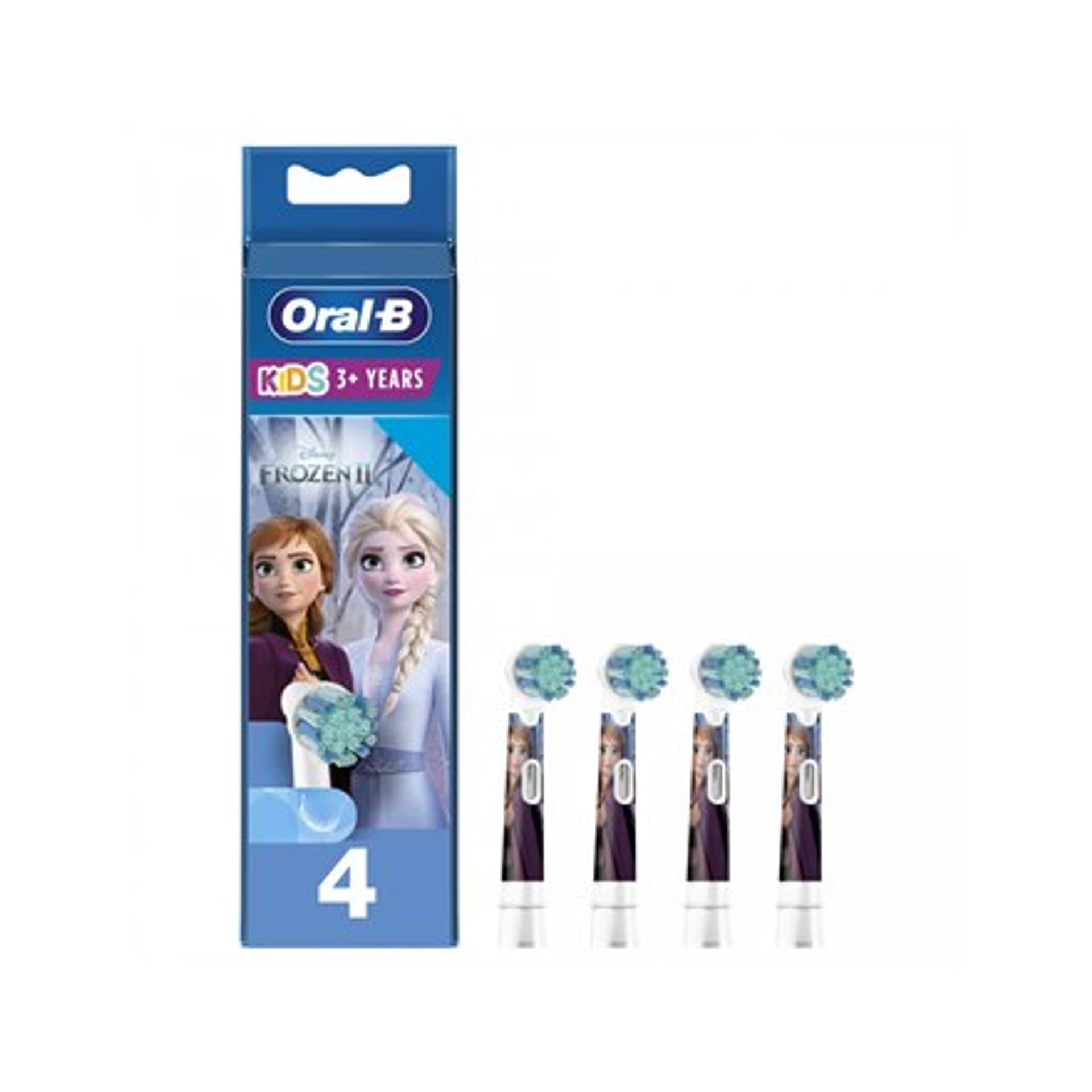 

Oral-B Frozen II EB-10 4K Heads, Dla dzieci, Liczba główek szczoteczki w zestawie 4