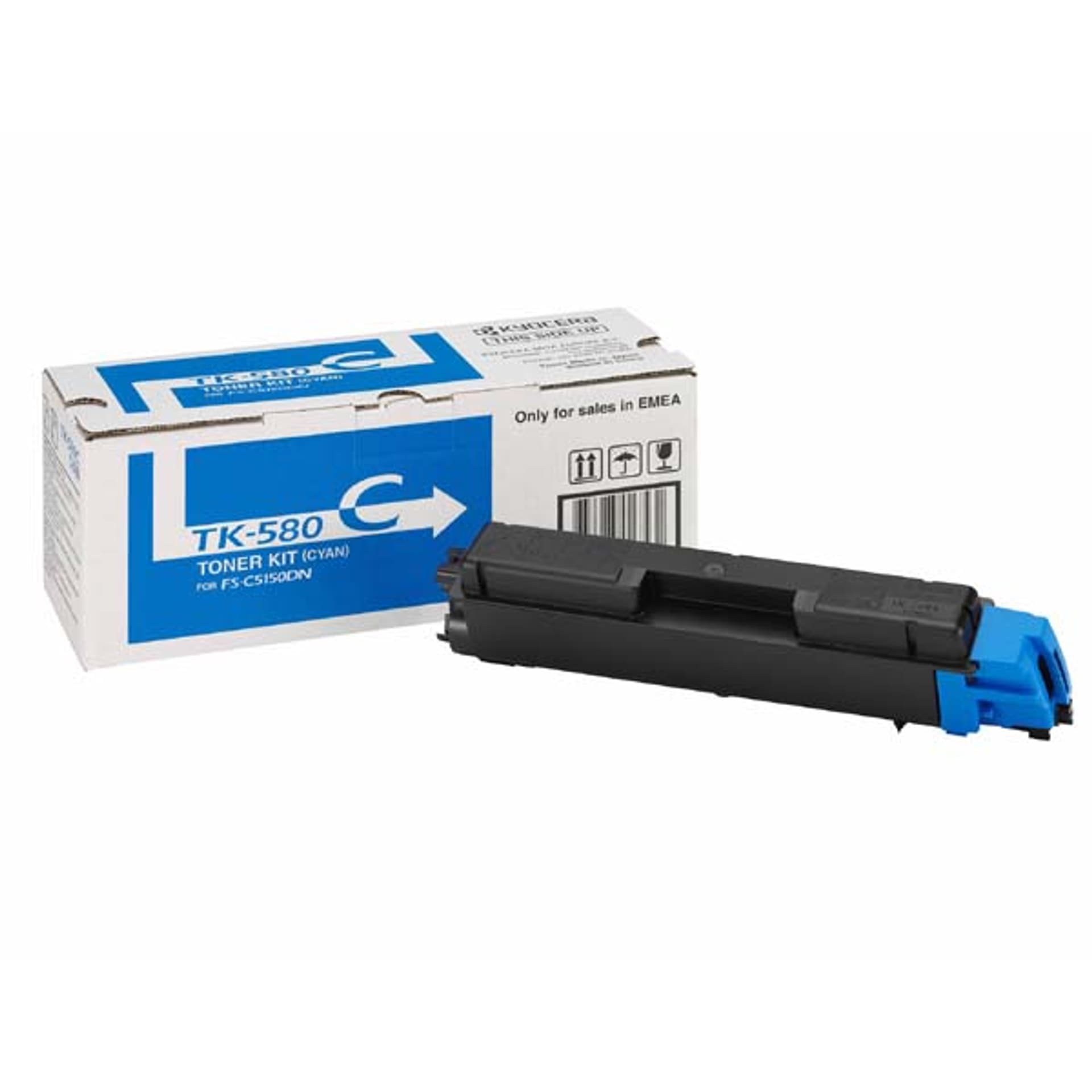 

Kyocera oryginalny toner TK580C, 1T02KTCNL0, cyan, 2800s, Kyocera FS- C5150DN, O