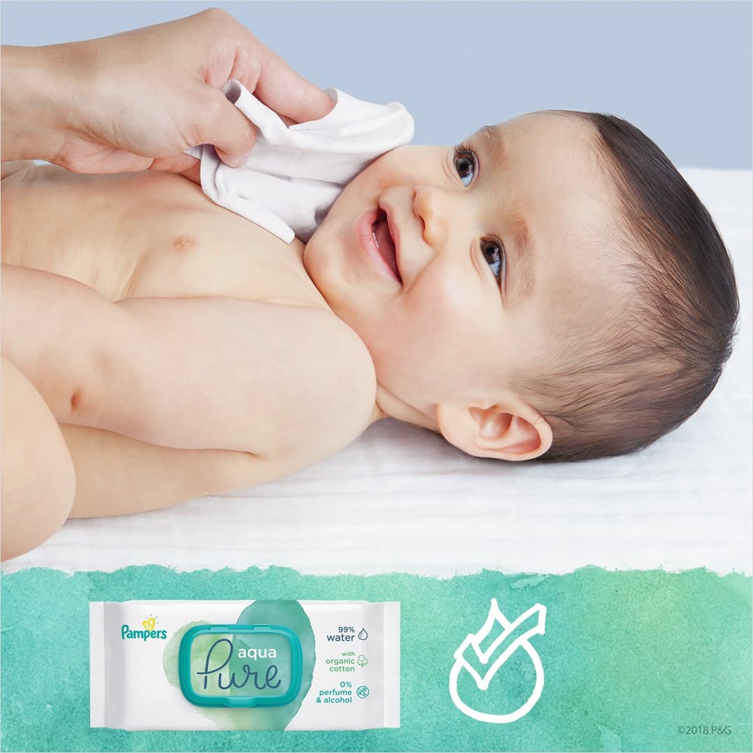 

Chusteczki Pampers WIPES AQUA PURE 18x48szt