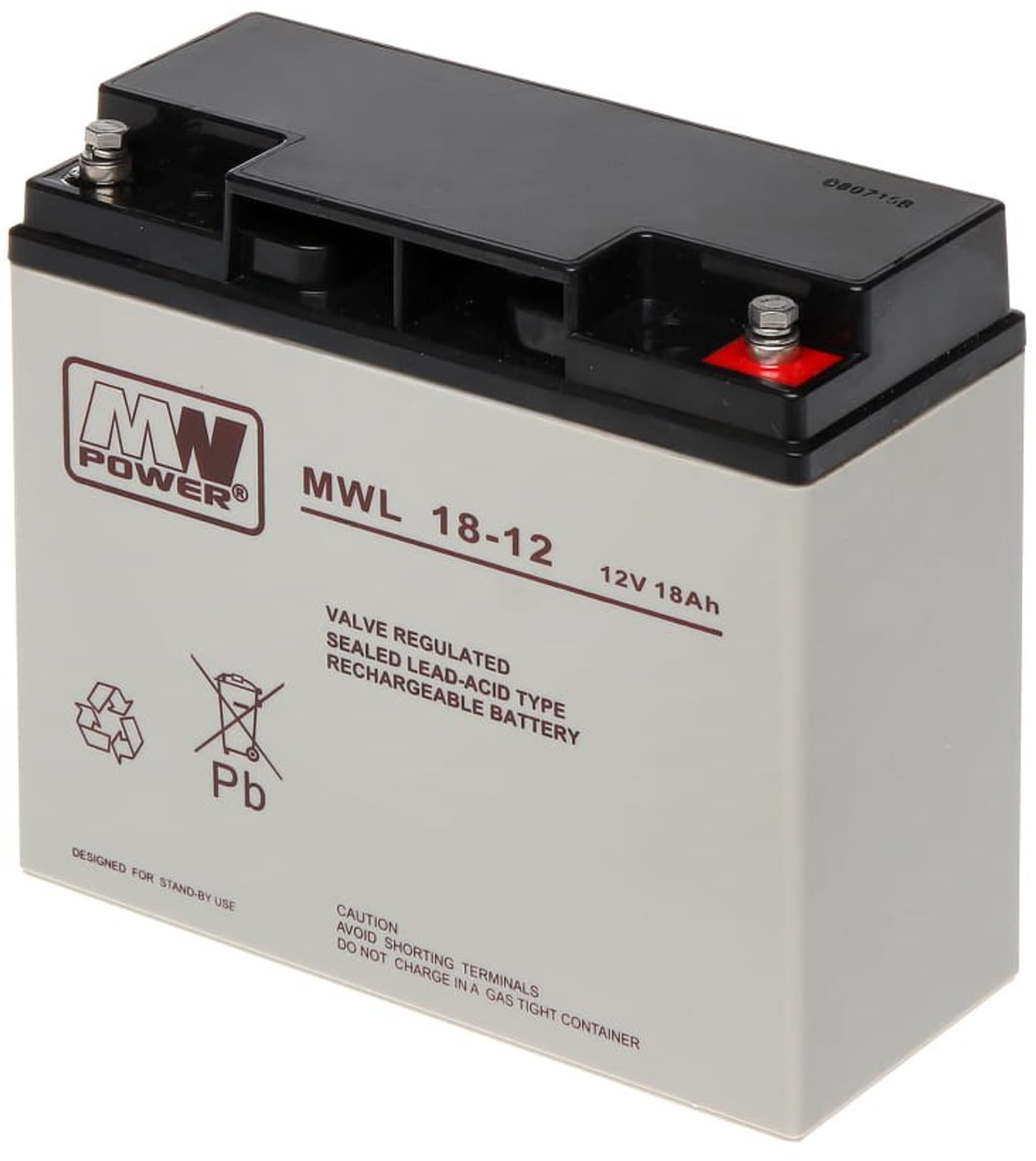 

Akumulator MW Power AGM MWL 18-1212V/18Ah 181*77*167 (M5)