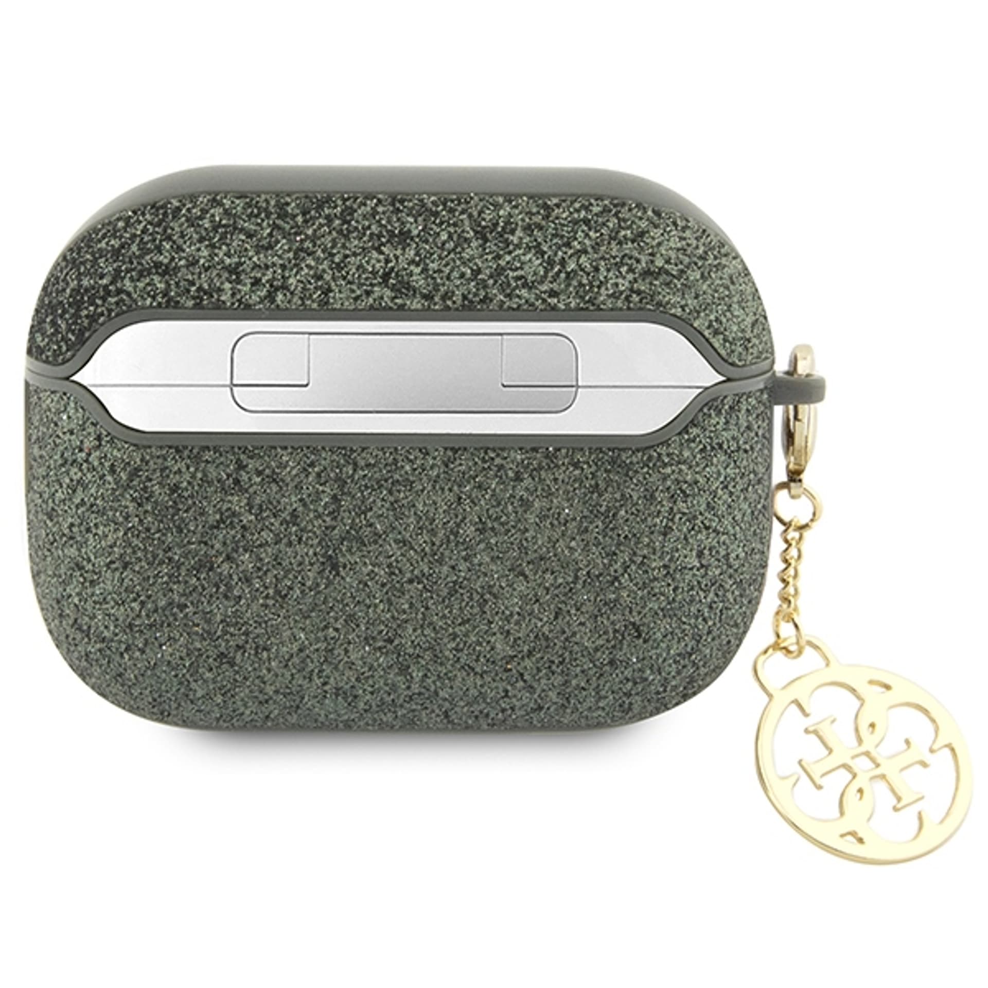 

Guess GUAP2GLGSHA AirPods Pro 2 cover zielony/kaki Glitter Flake 4G Charm