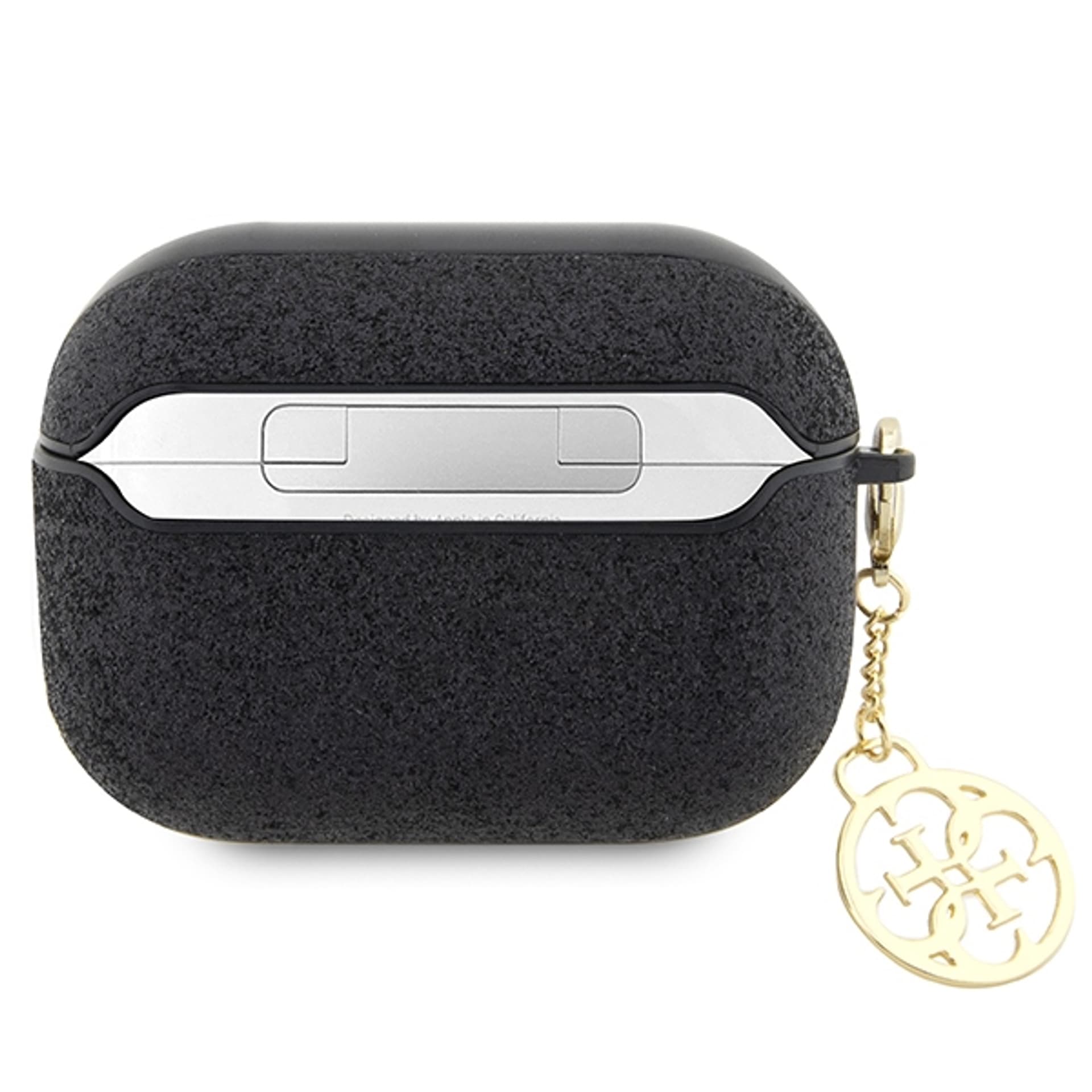 

Guess GUAP2GLGSHK AirPods Pro 2 cover czarny/black Glitter Flake 4G Charm