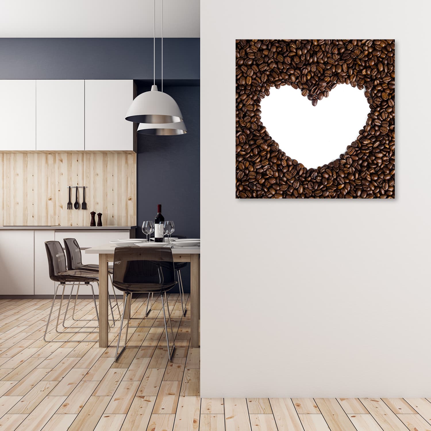 

Obraz Deco Panel, Serce z kawy (Rozmiar 30x30)