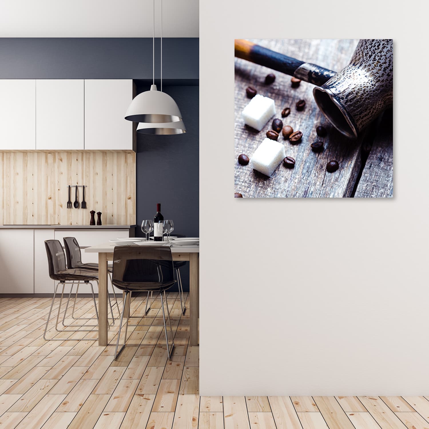 

Obraz Deco Panel, Dzbanek do kawy i cukier (Rozmiar 50x50)