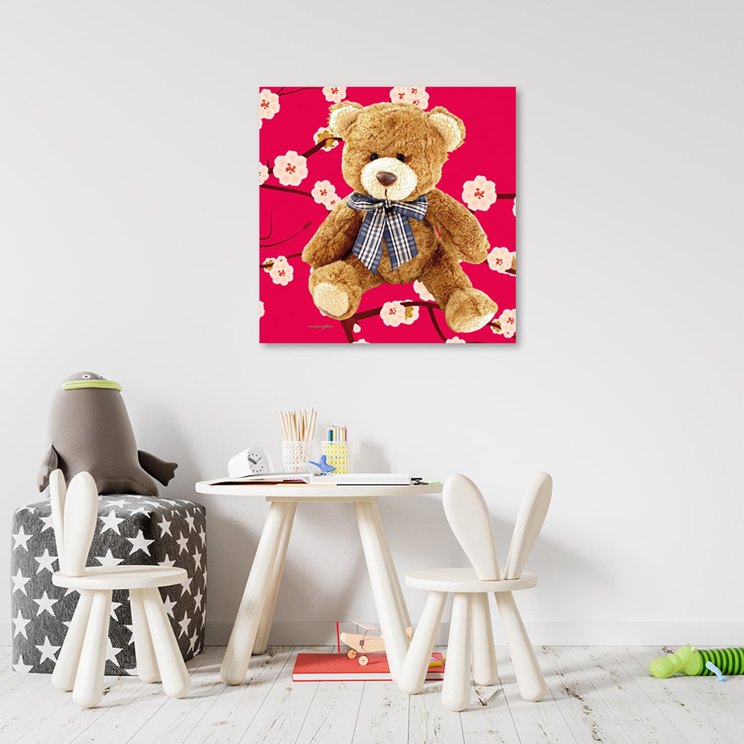 

Obraz Deco Panel, Pluszowy miś (Rozmiar 60x60)