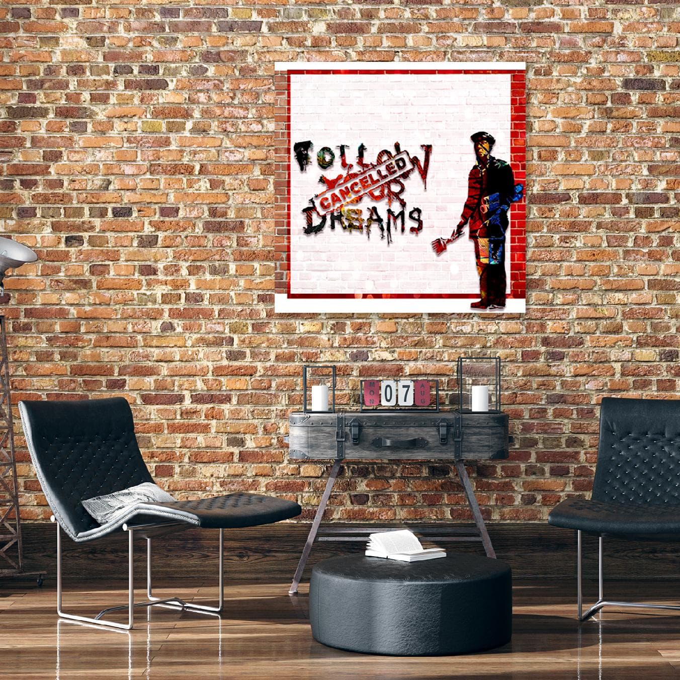 

Obraz na płótnie, Banksy Niespełnione marzenia (Rozmiar 30x30)