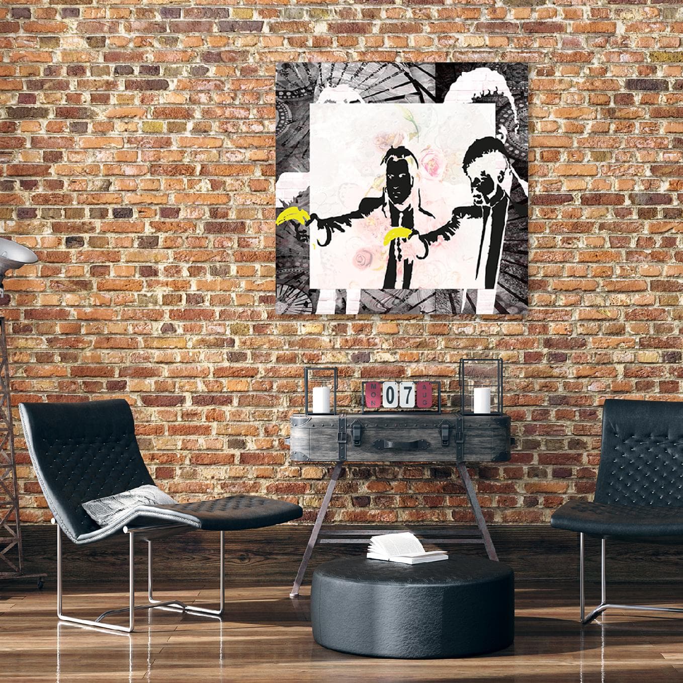

Obraz na płótnie, Banksy Pulp Fiction (Rozmiar 30x30)