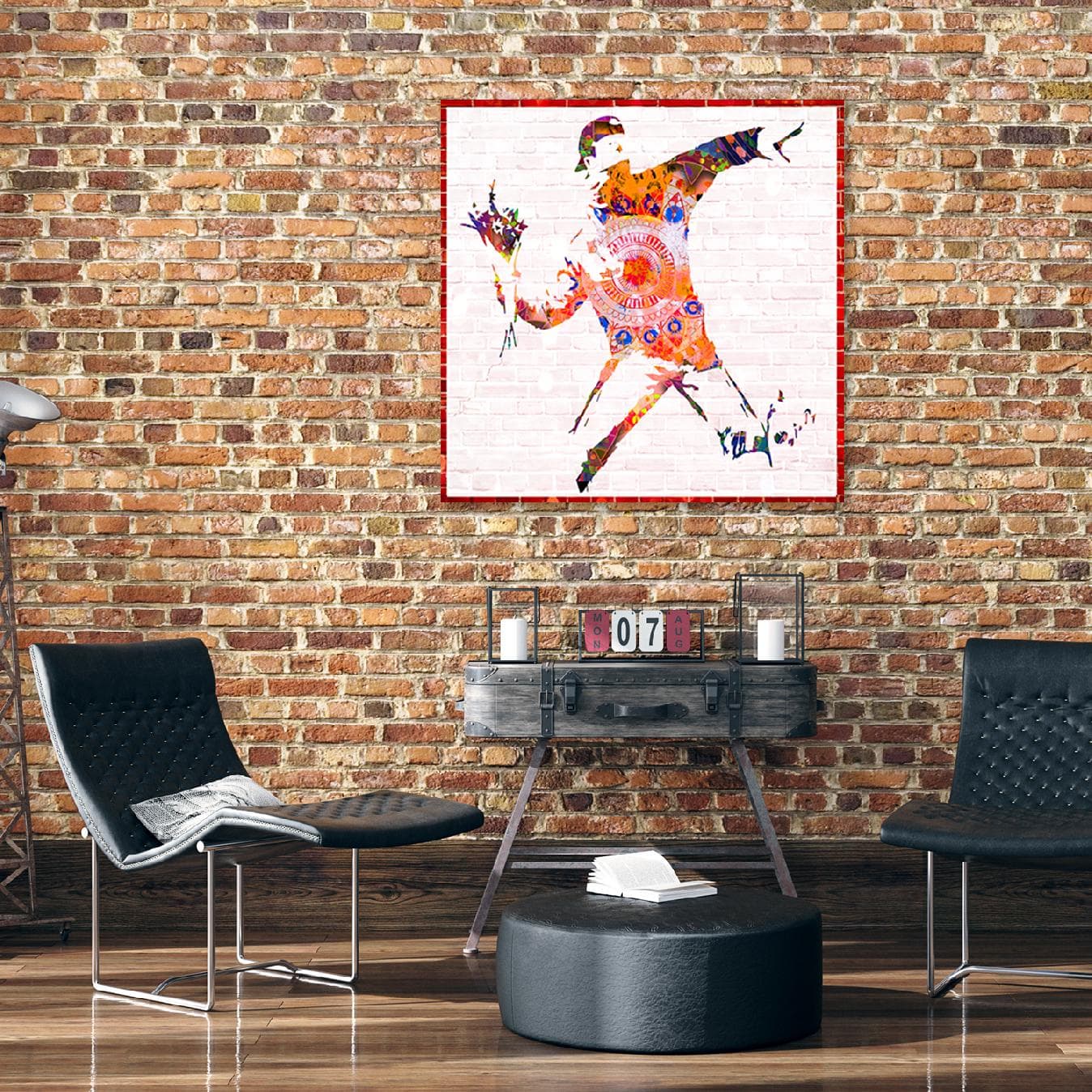 

Obraz Deco Panel, Banksy Flower Thrower (Rozmiar 60x60)