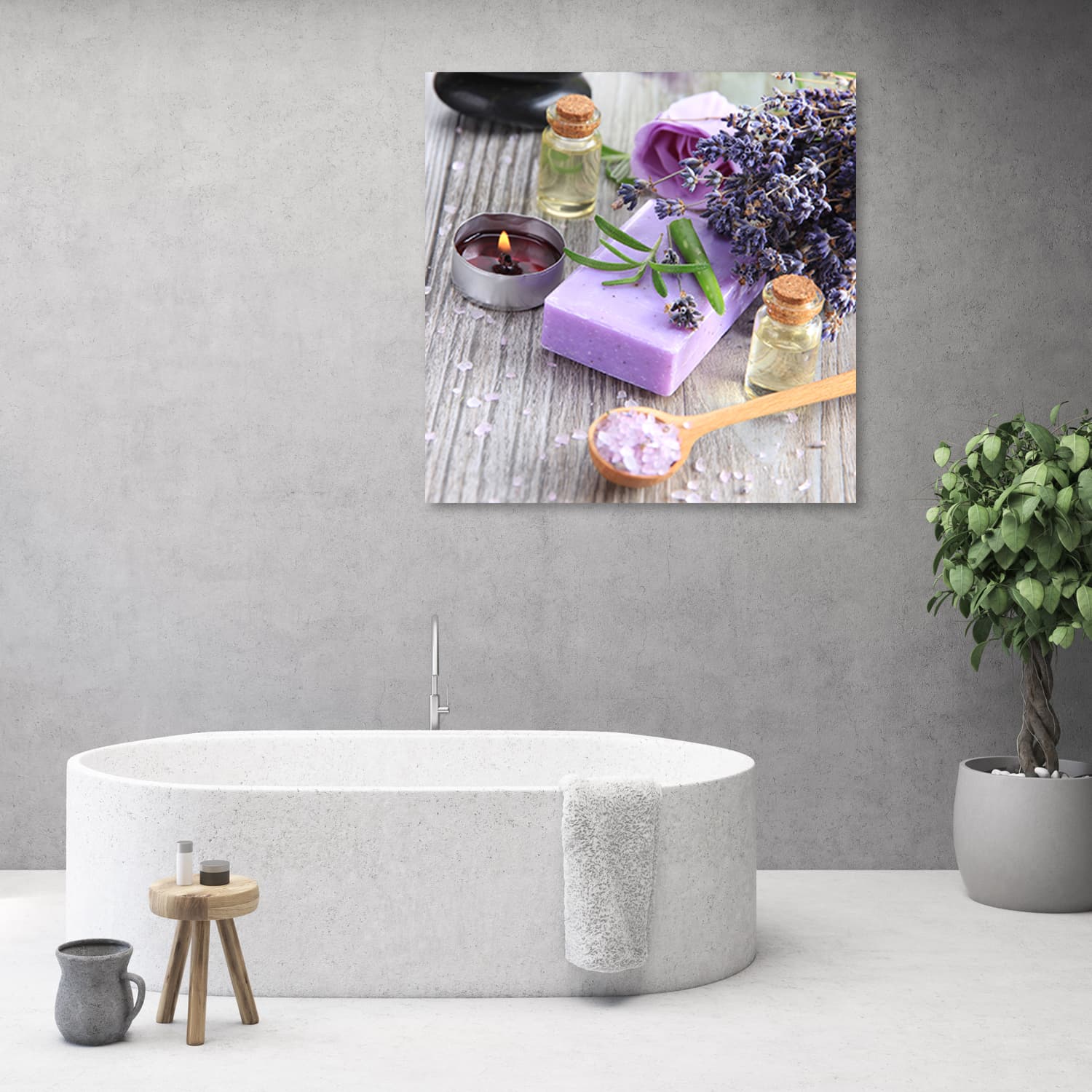 

Obraz Deco Panel, Fioletowe mydło zen spa (Rozmiar 40x40)