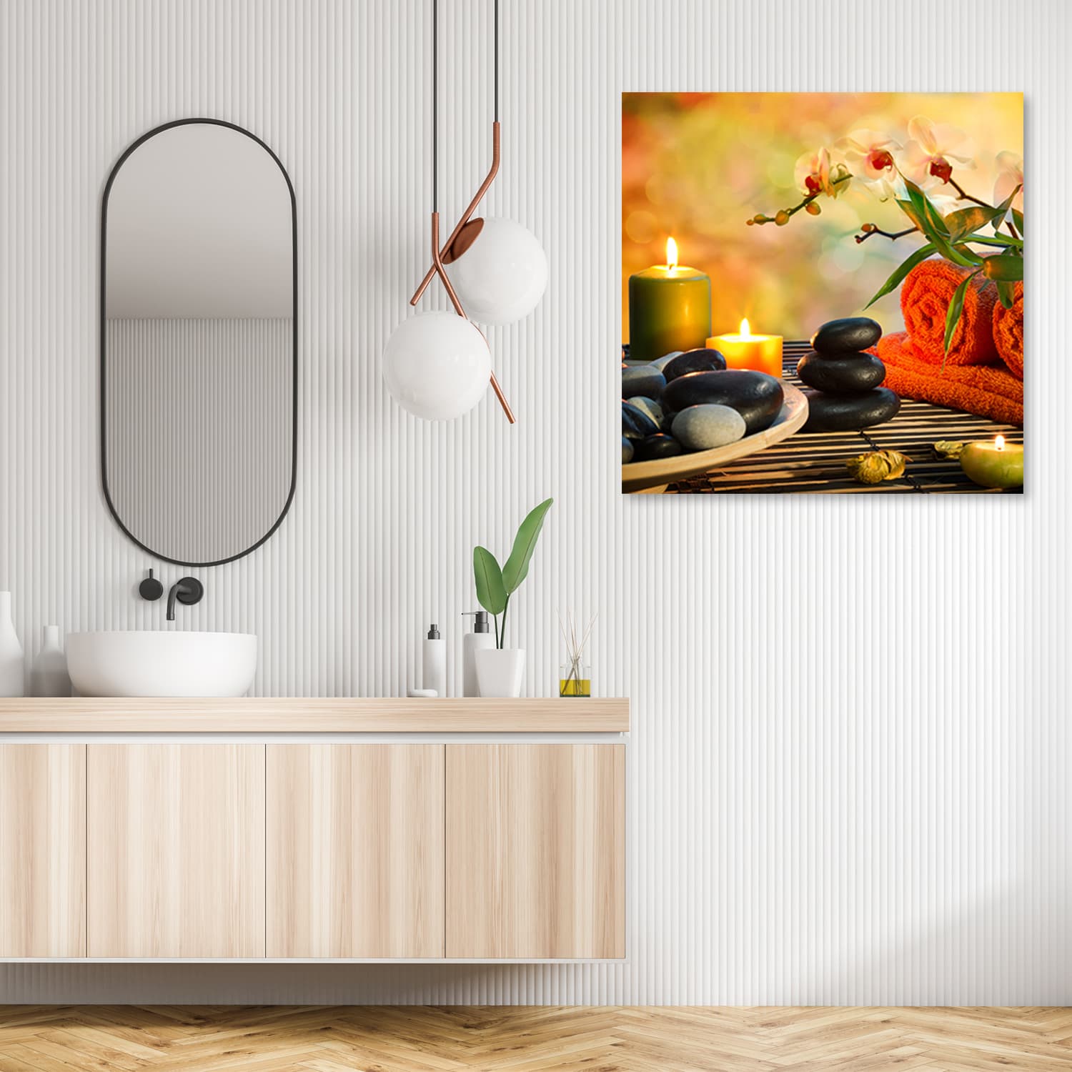 

Obraz Deco Panel, Zestaw spa Kamienie zen (Rozmiar 30x30)