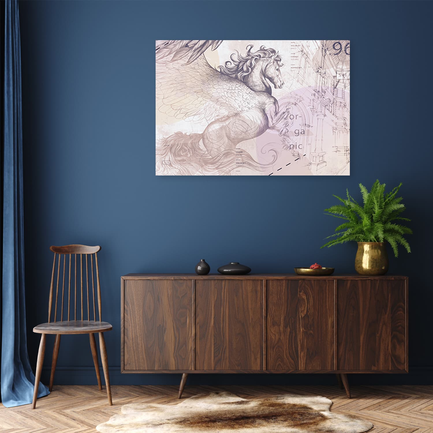 

Obraz Deco Panel, Skrzydlaty pegaz abstrakcja (Rozmiar 100x70)