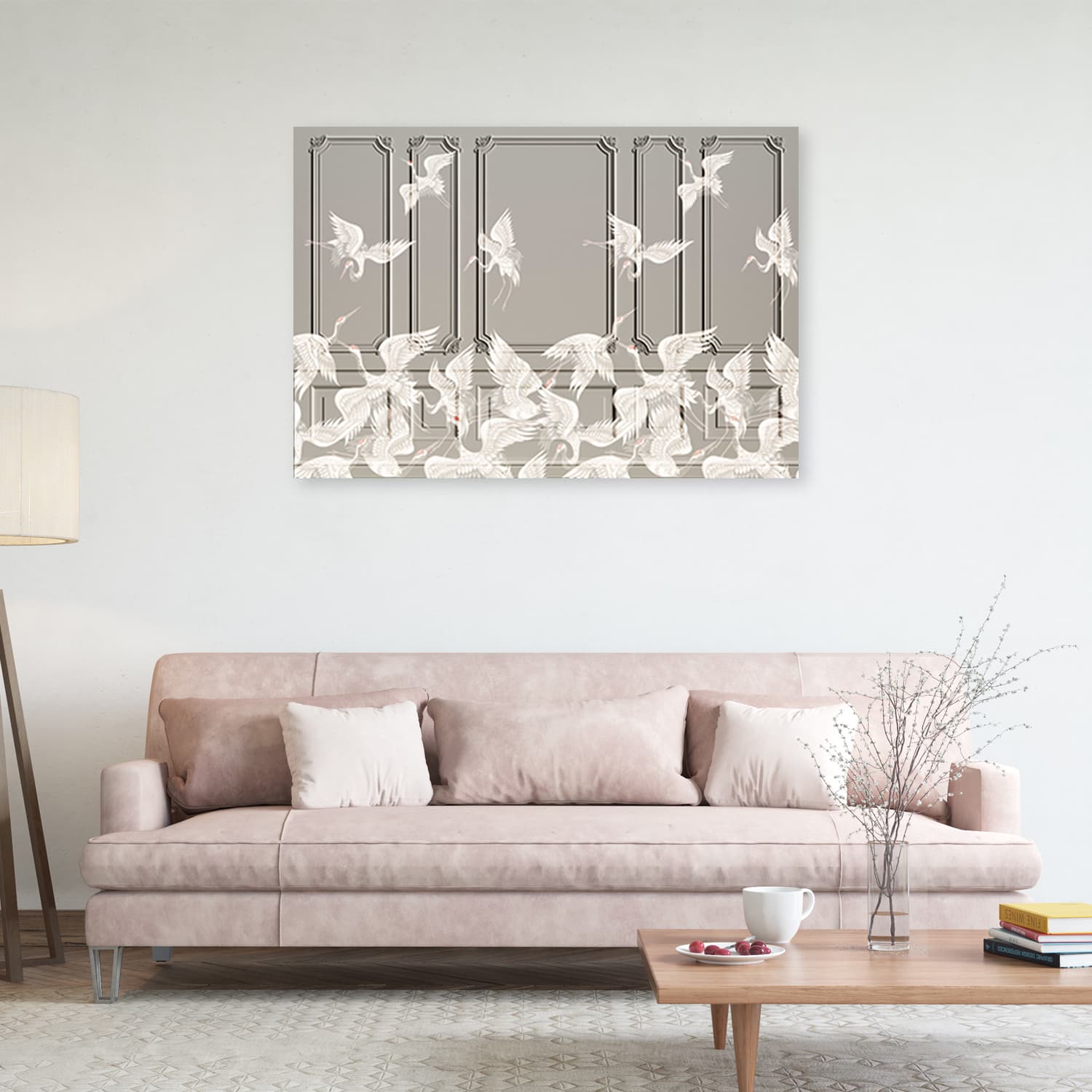 

Obraz na płótnie, Żurawie w locie (Rozmiar 90x60)