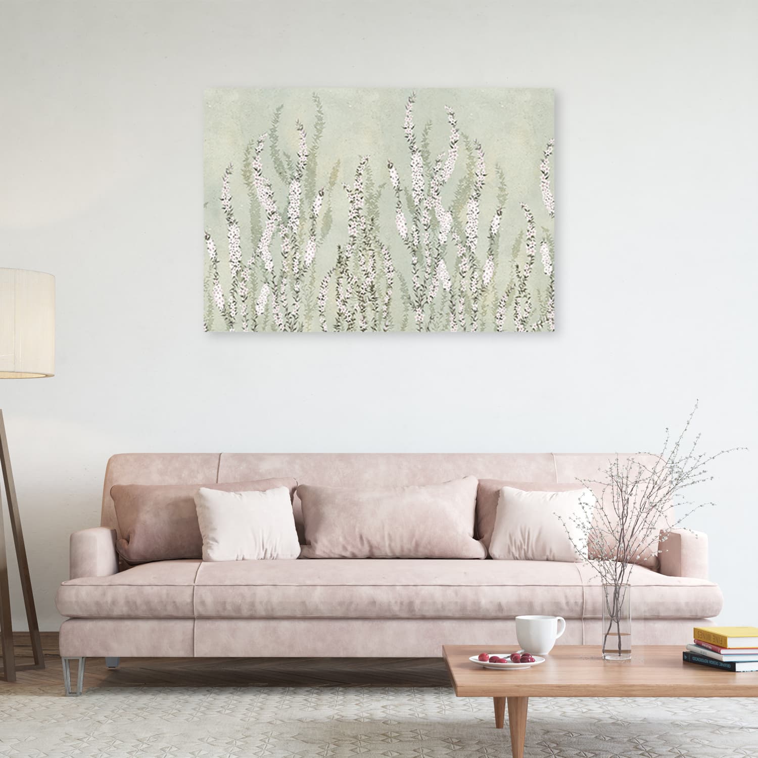 

Obraz Deco Panel, Drobne kwiaty na tle ściany (Rozmiar 60x40)