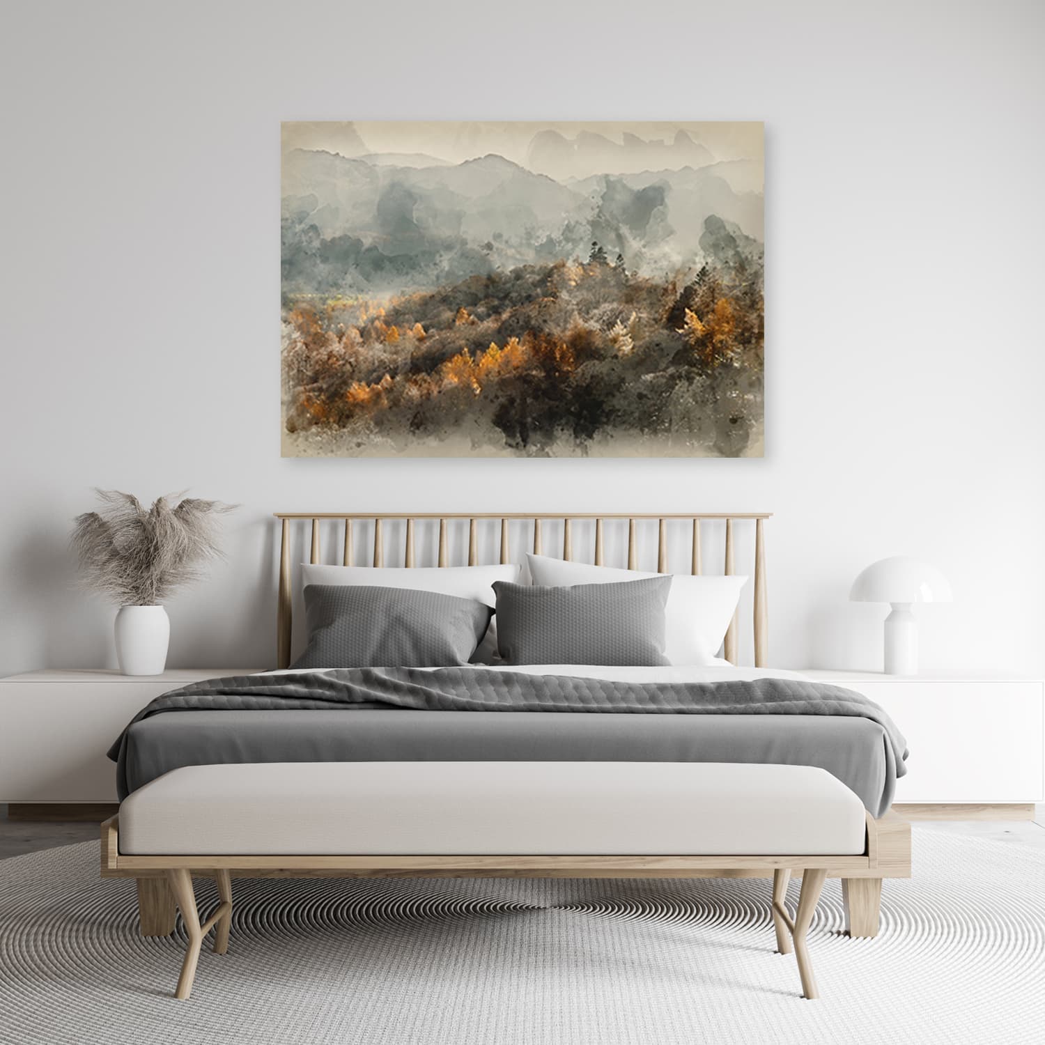 

Obraz na płótnie, Jesienny las we mgle (Rozmiar 90x60)
