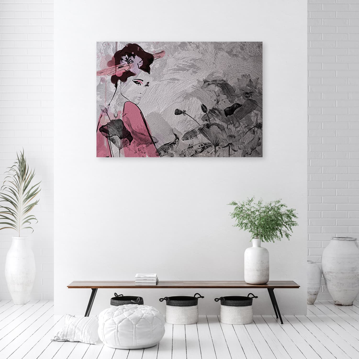 

Obraz na płótnie, Japońska gejsza (Rozmiar 60x40)